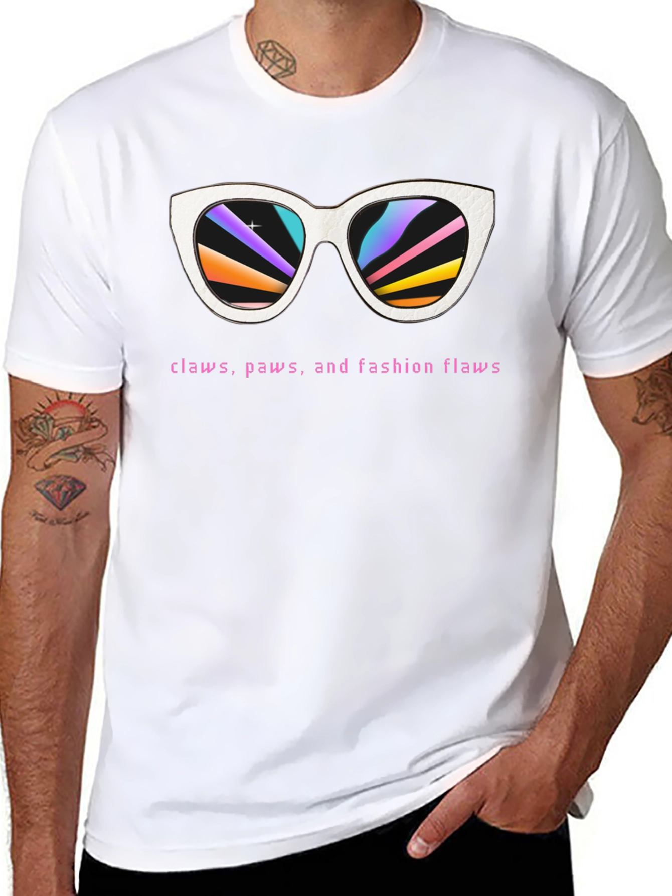 Claws Paws and Fashion Flaws Graphic Tee