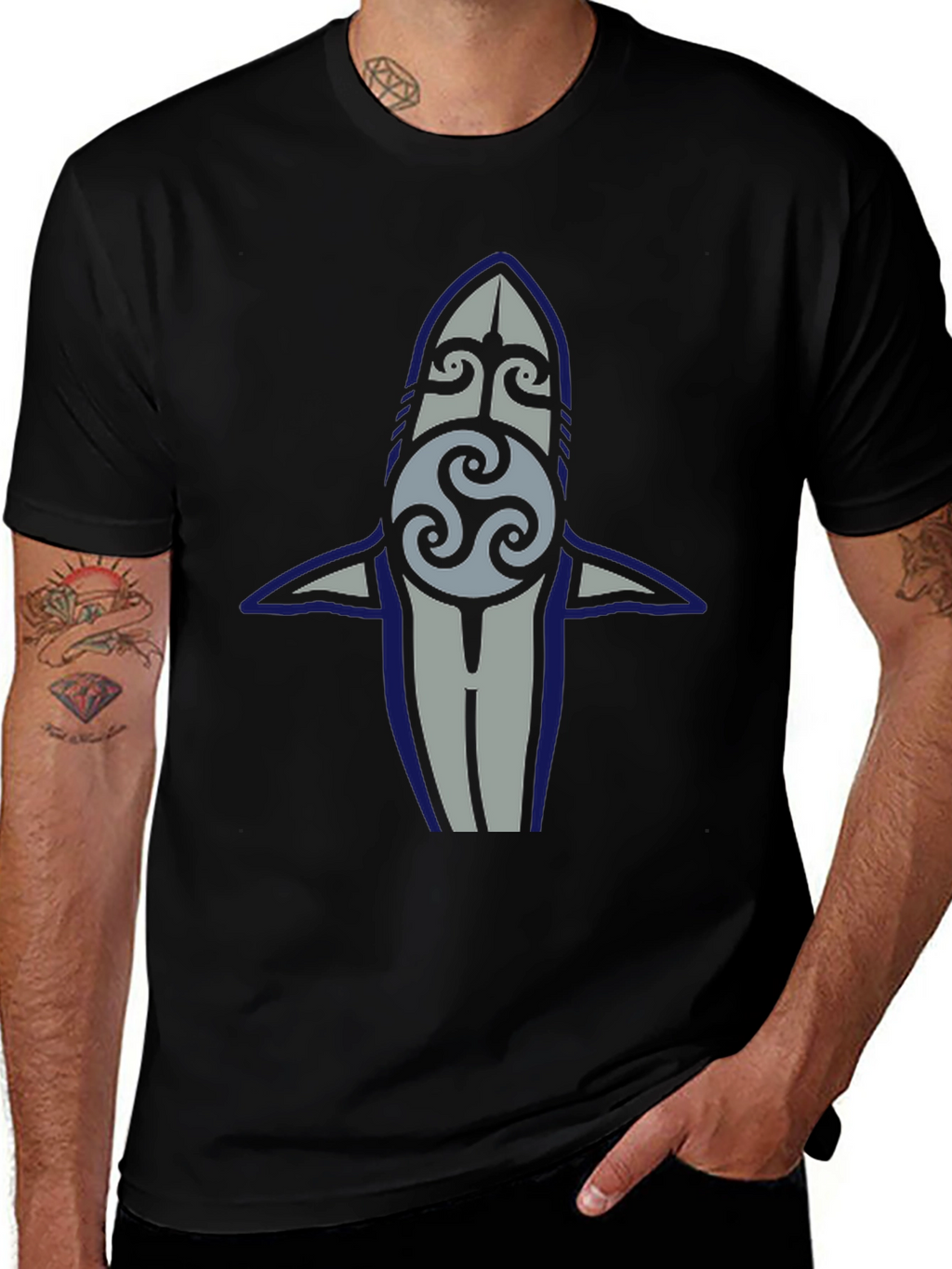 Celtic Shark Graphic T-Shirt