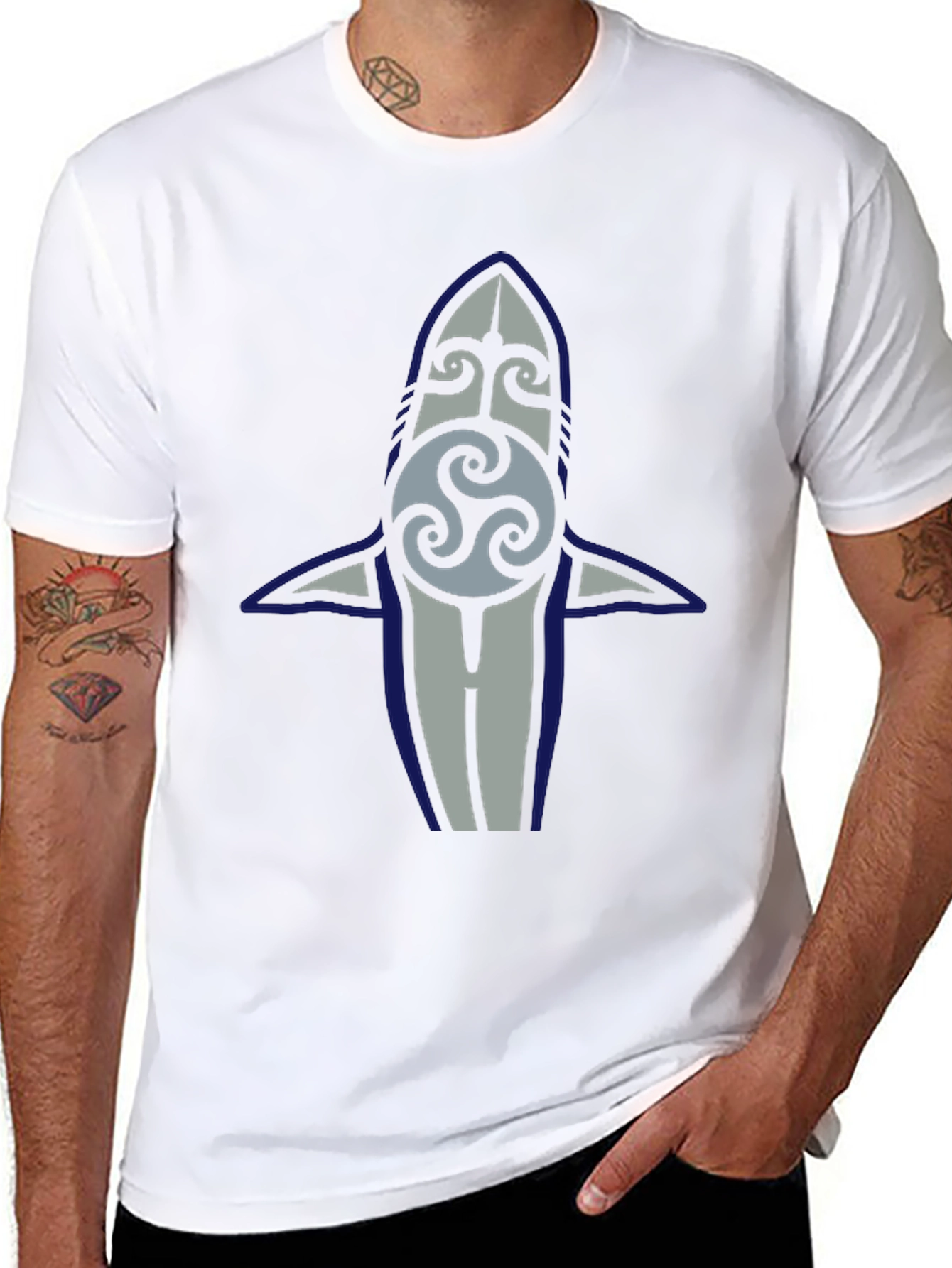 Celtic Shark Graphic T-Shirt