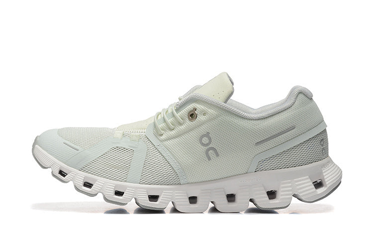 On Cloud 5 Running Pearl White Running Shoes