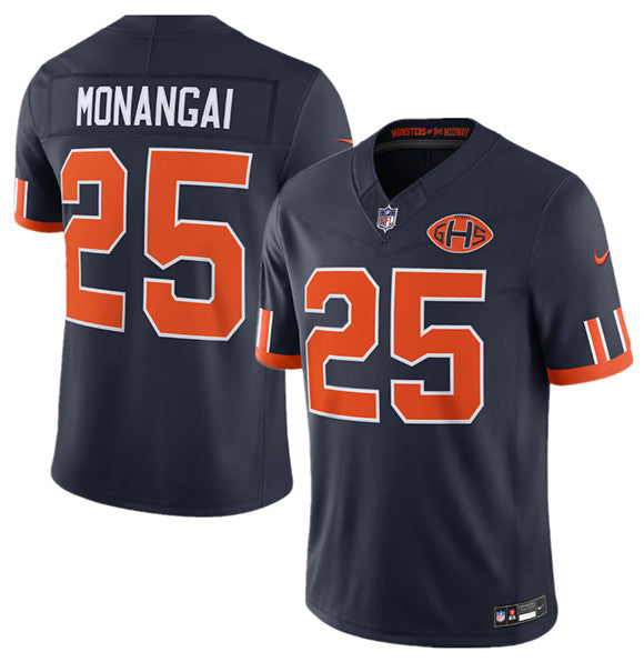 Men's Chicago Bears #25 Kyle Monangai Navy 2026 F.U.S.E. Rivalries Collection Limited Football Stitched Jersey