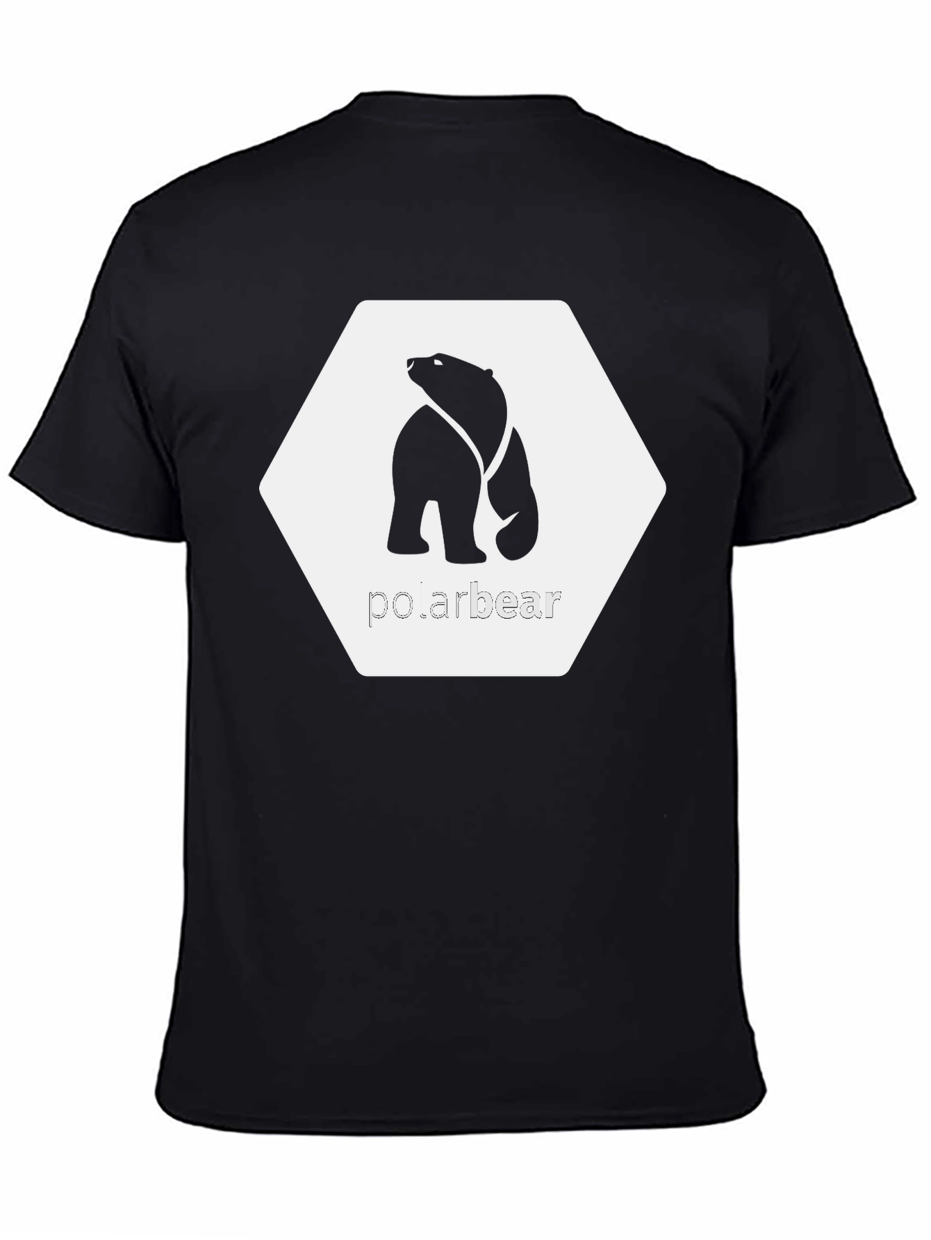 Cool Polar Bear Graphic Tee - Black Cotton T-Shirt