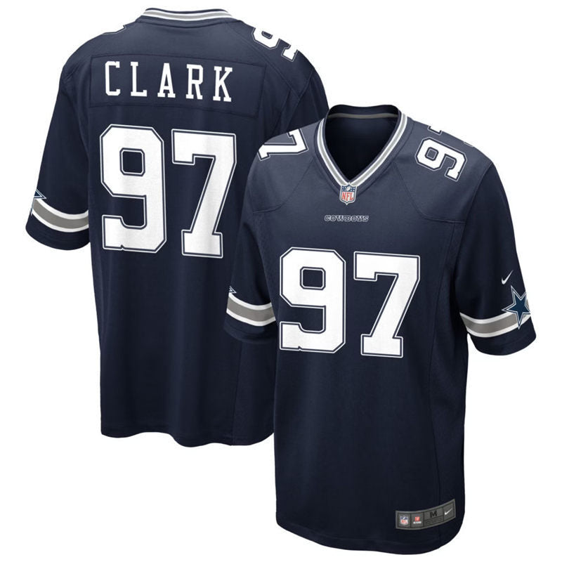 Mens Dallas Cowboys #97 Kenny Clark Nike Navy Vapor F.U.S.E. Limited Jersey