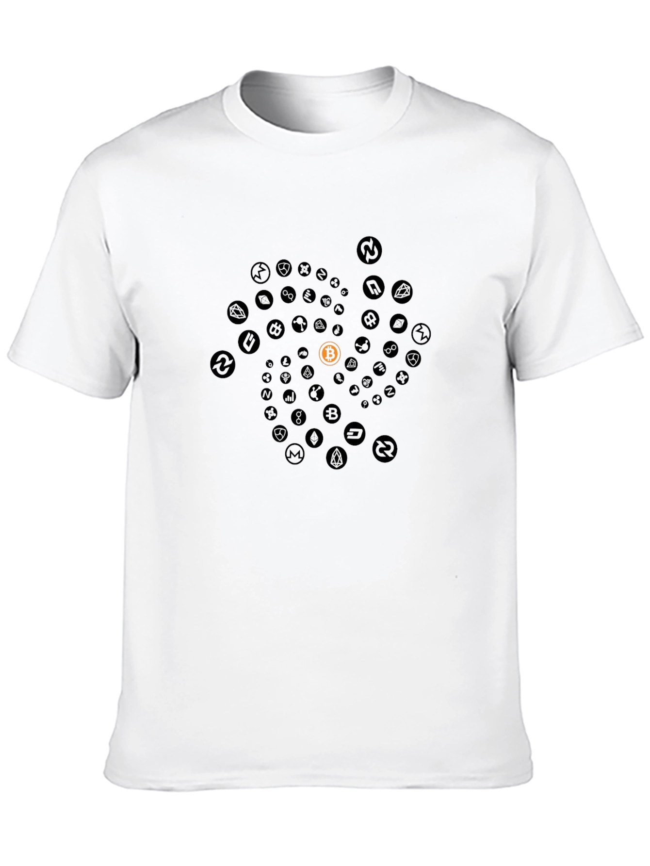 Crypto Swirl Tee - Bitcoin & Altcoin T-Shirt