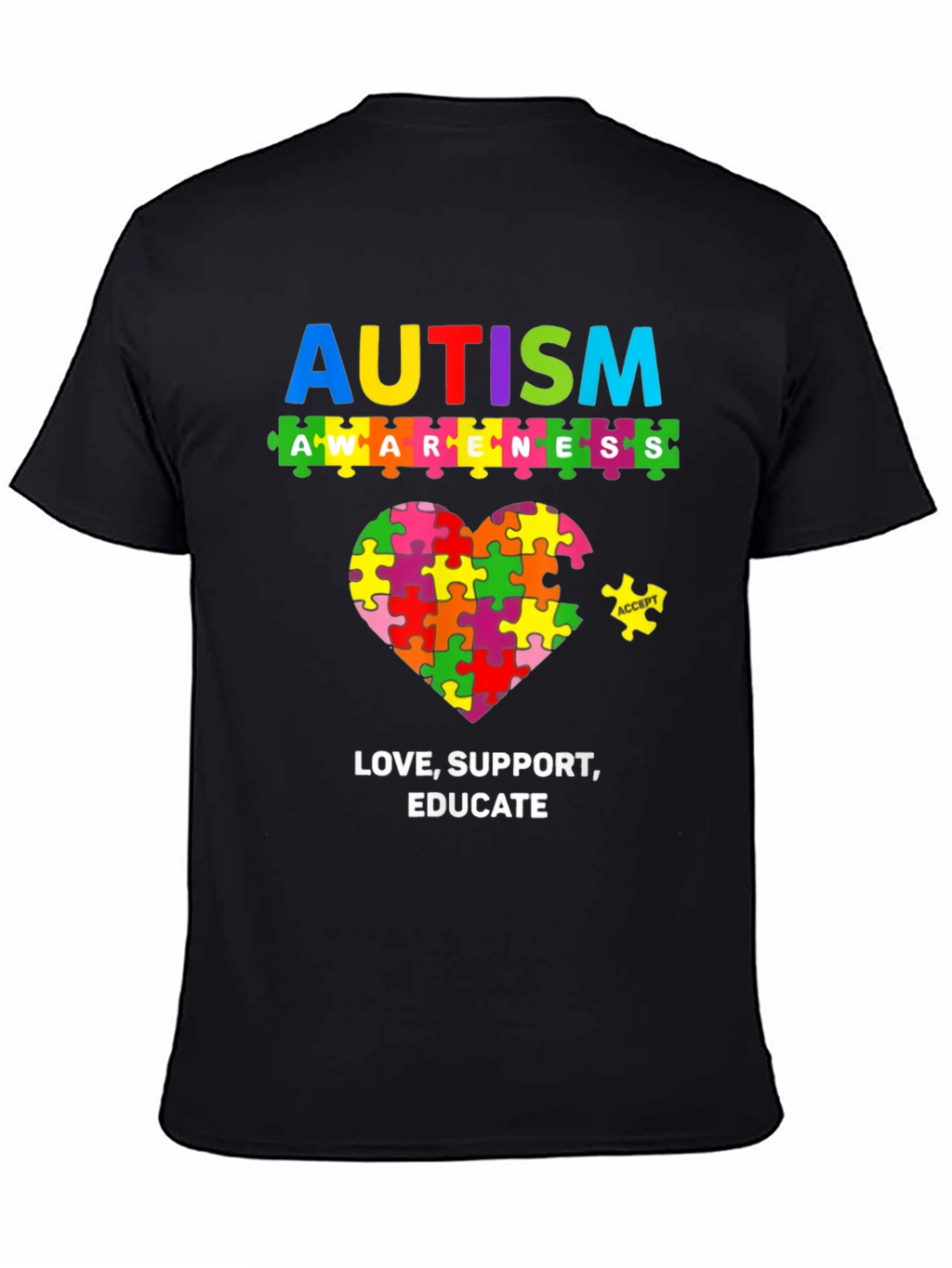 Autism Awareness Puzzle Heart T-Shirt