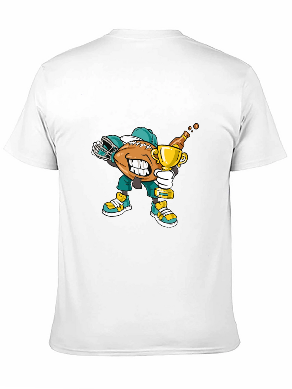 Football Dab Trophy Graphic Tee - Black