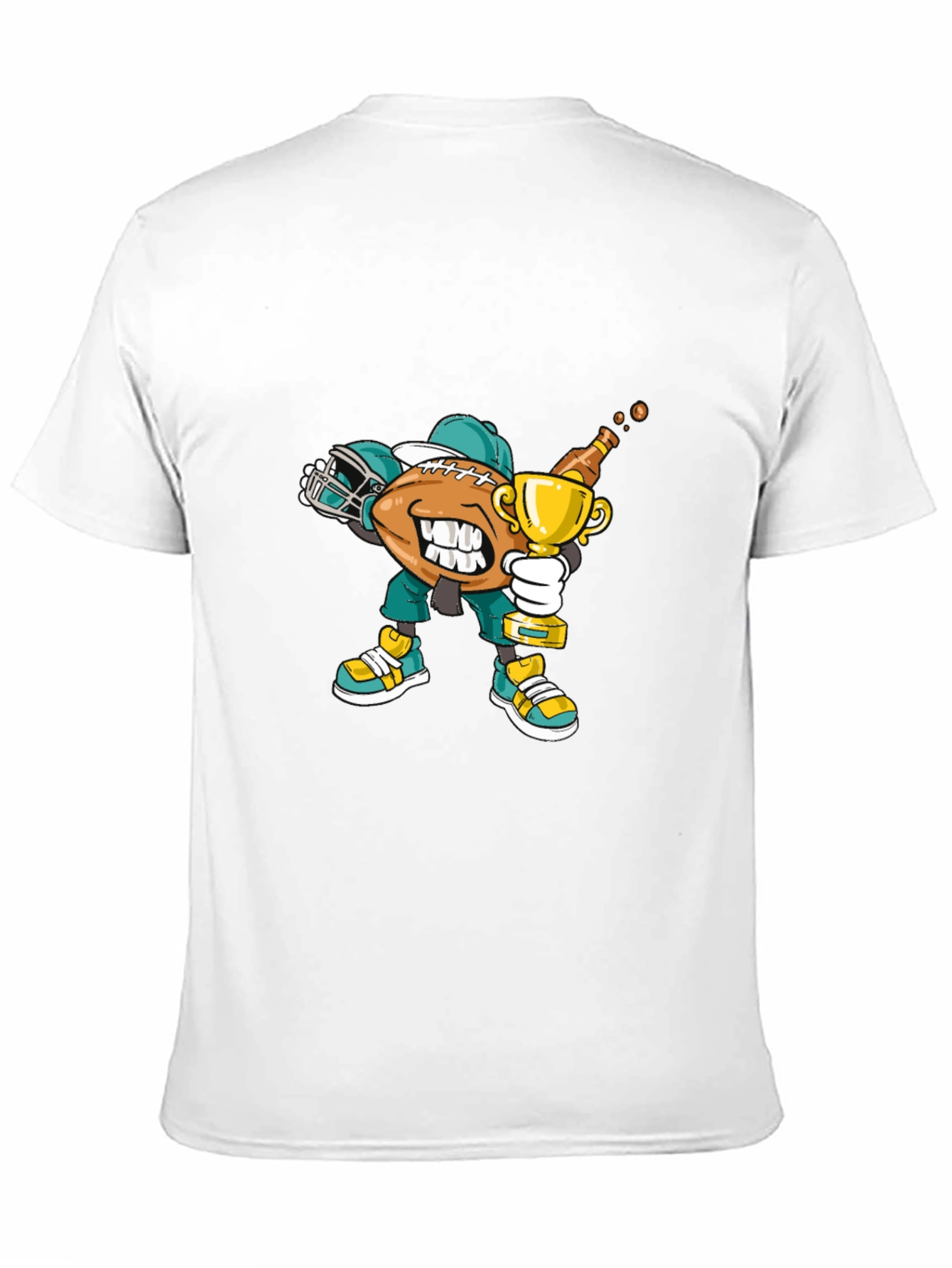 Football Dab Trophy Graphic Tee - Black