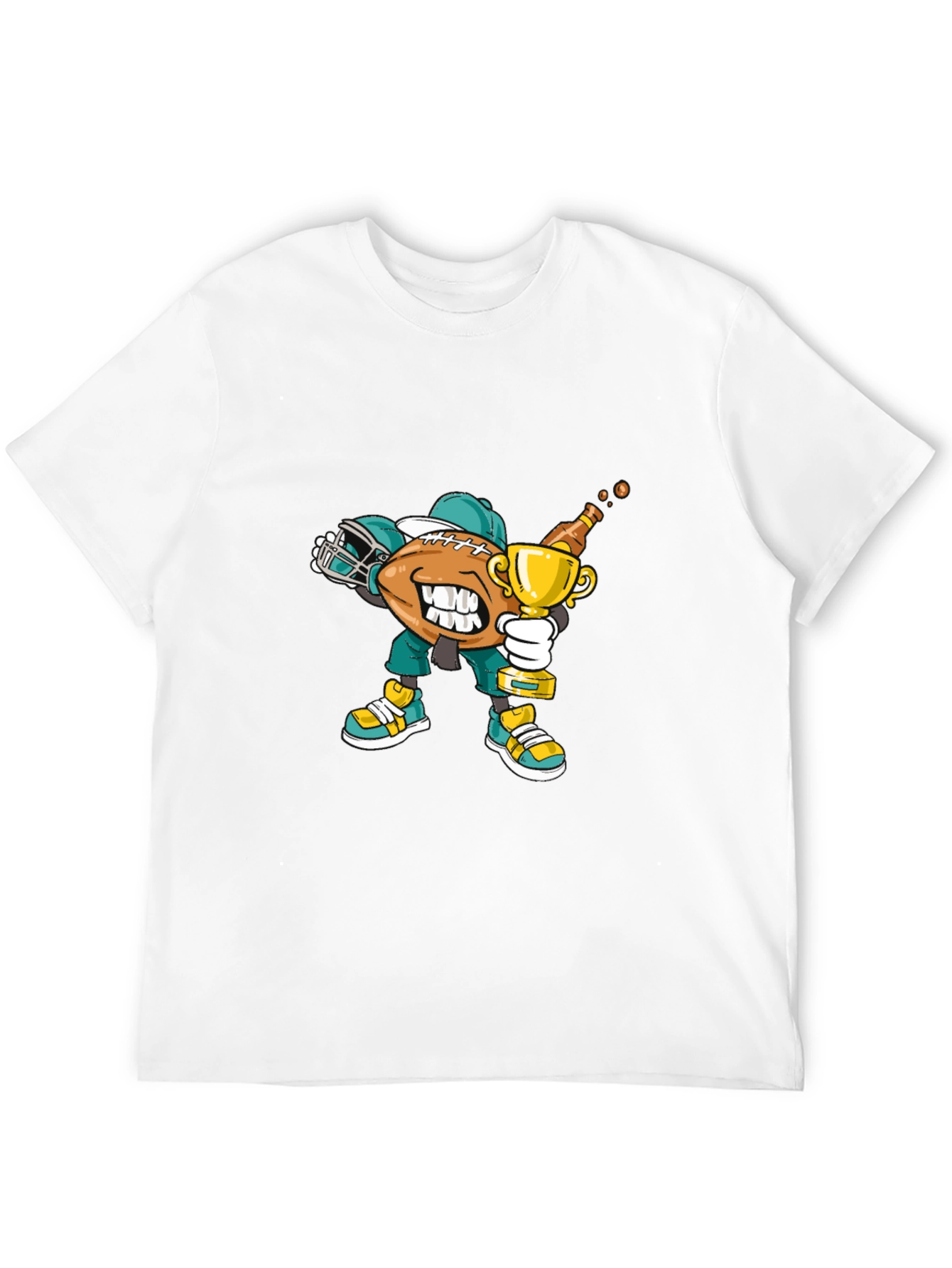 Football Dab Trophy Graphic Tee - Black