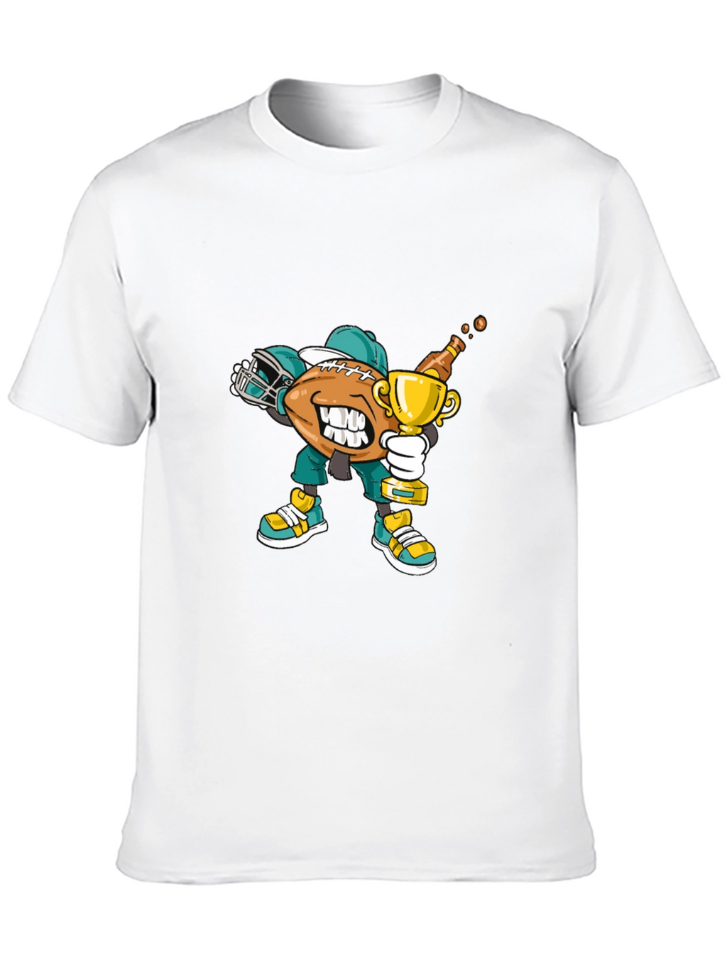 Football Dab Trophy Graphic Tee - Black
