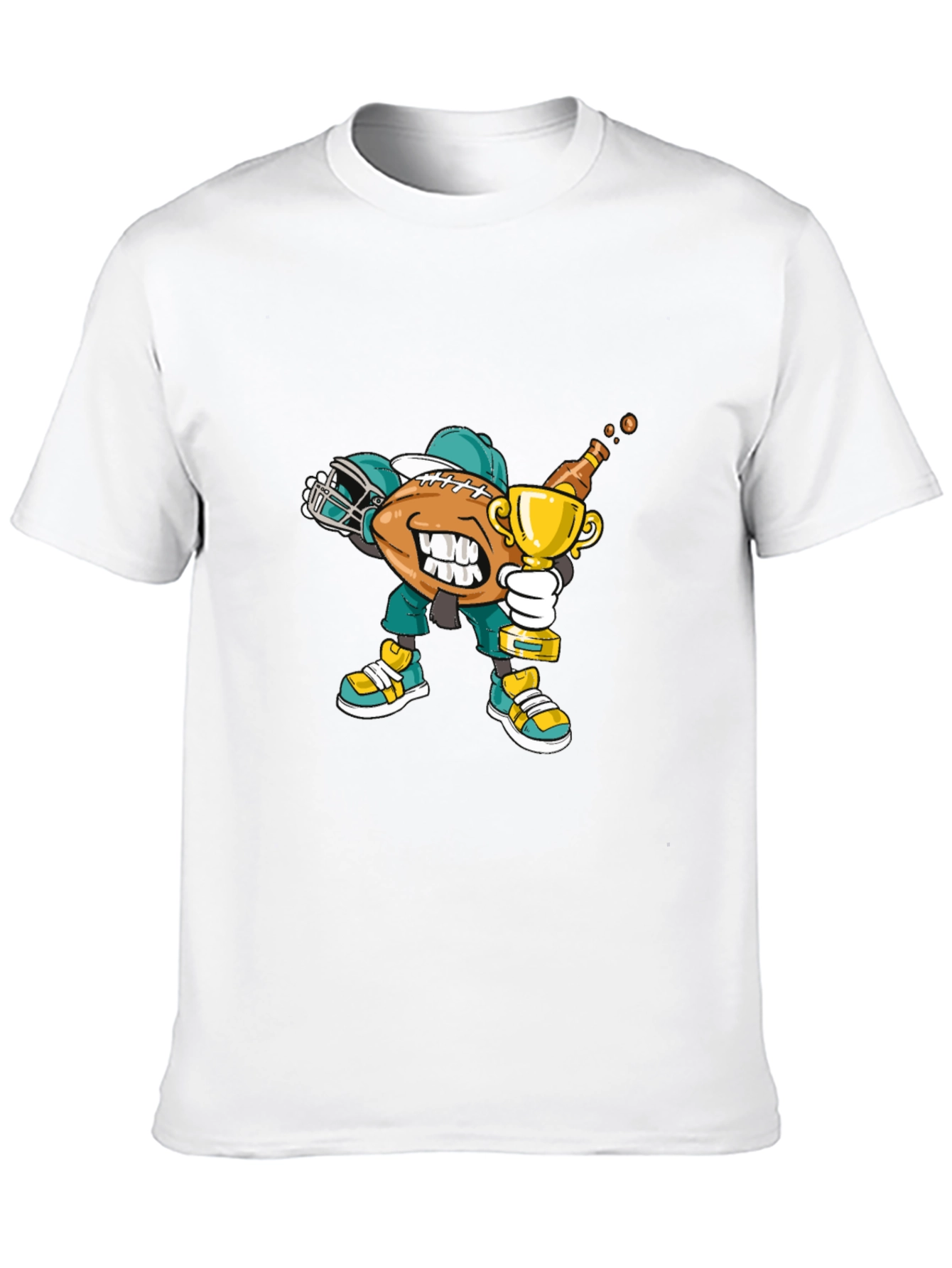 Football Dab Trophy Graphic Tee - Black