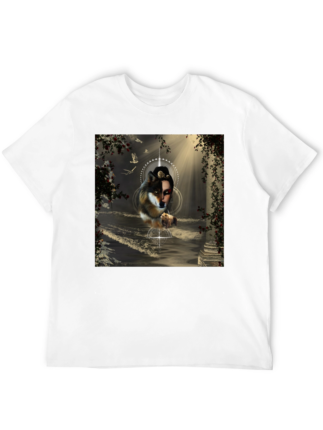 Wolf Spirit Graphic Tee - Unique Art Design