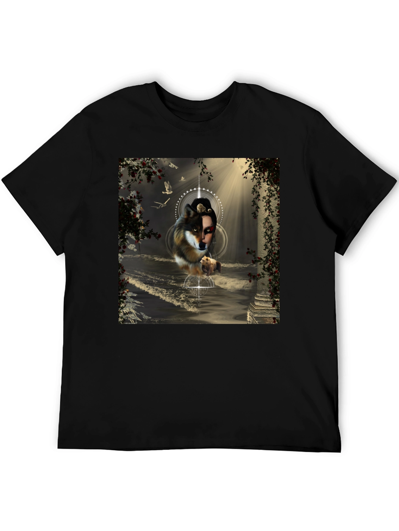 Wolf Spirit Graphic Tee - Unique Art Design