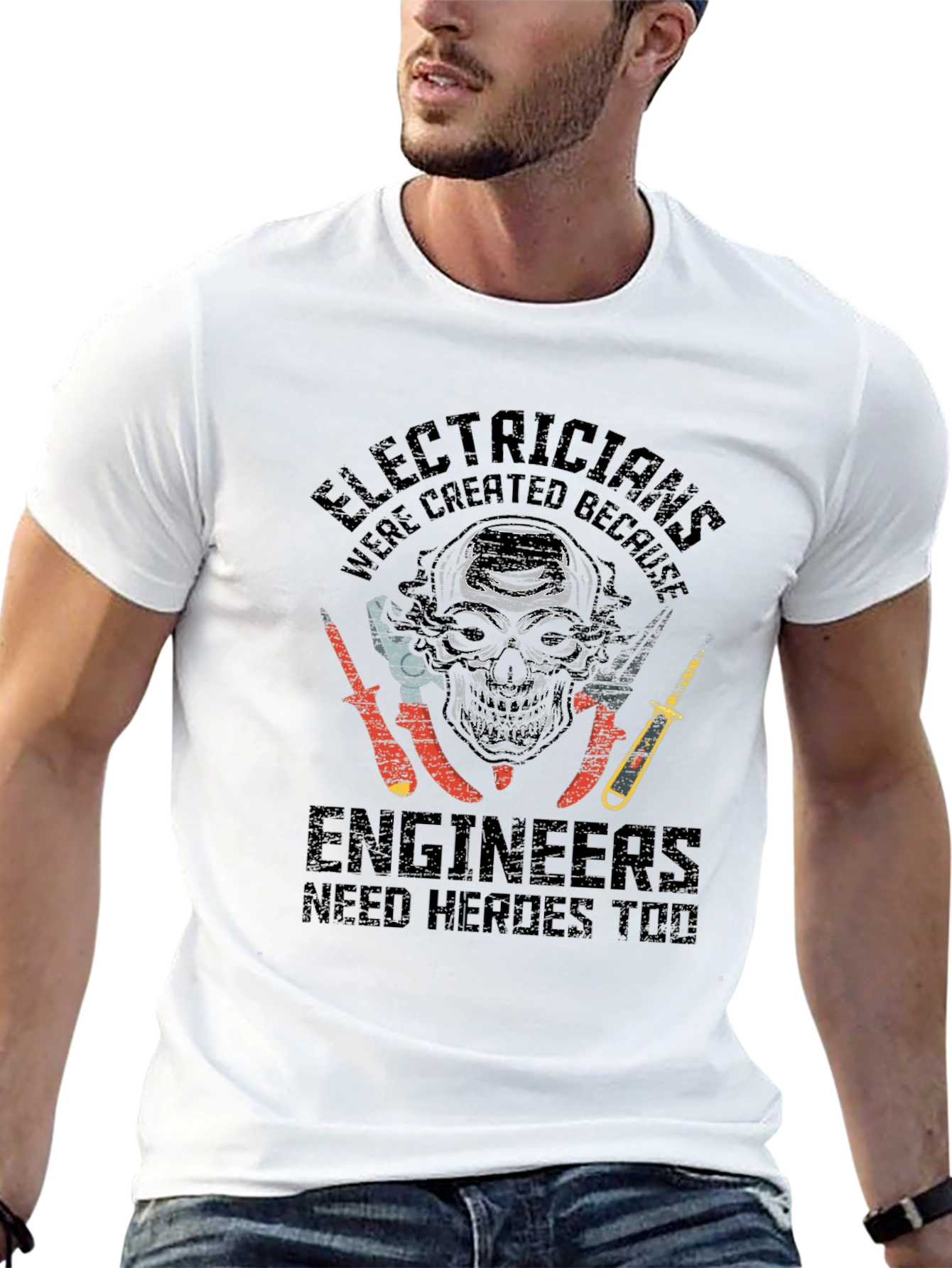 Electricians: Engineers Need Heroes Graphic T-Shirt