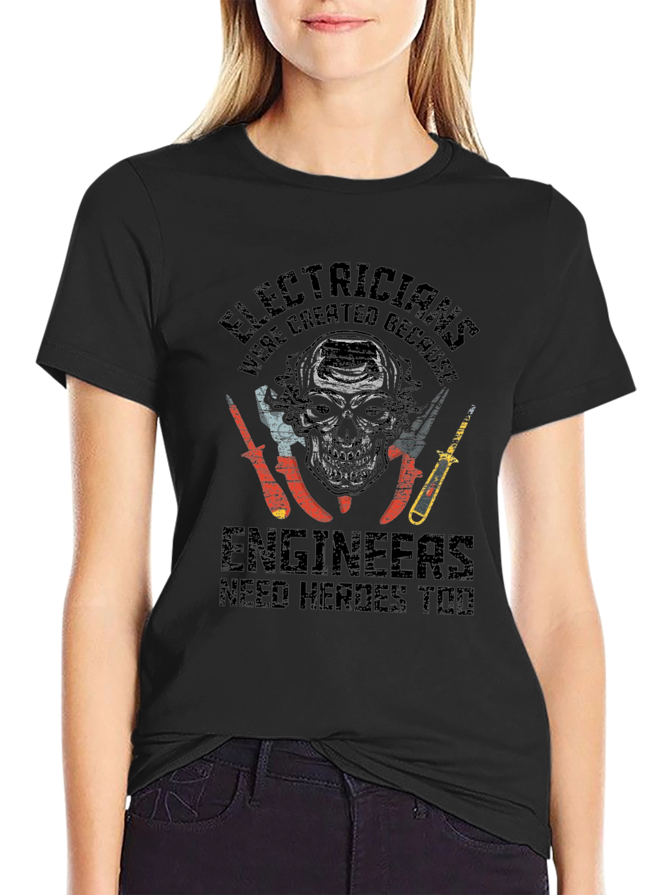 Electricians: Engineers Need Heroes Graphic T-Shirt