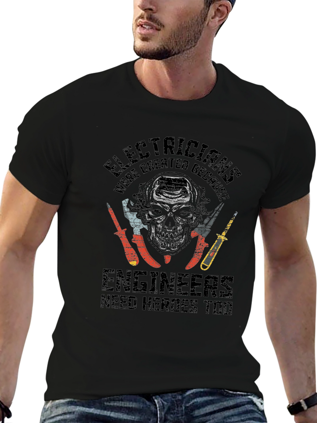 Electricians: Engineers Need Heroes Graphic T-Shirt
