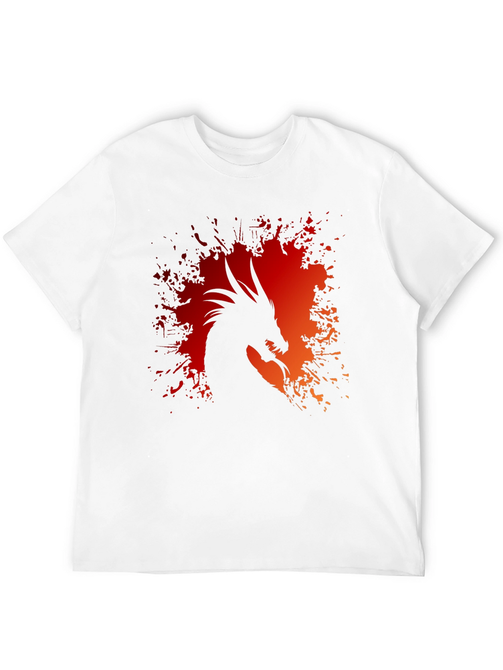 Dragon Silhouette Graphic Tee - Black T-Shirt