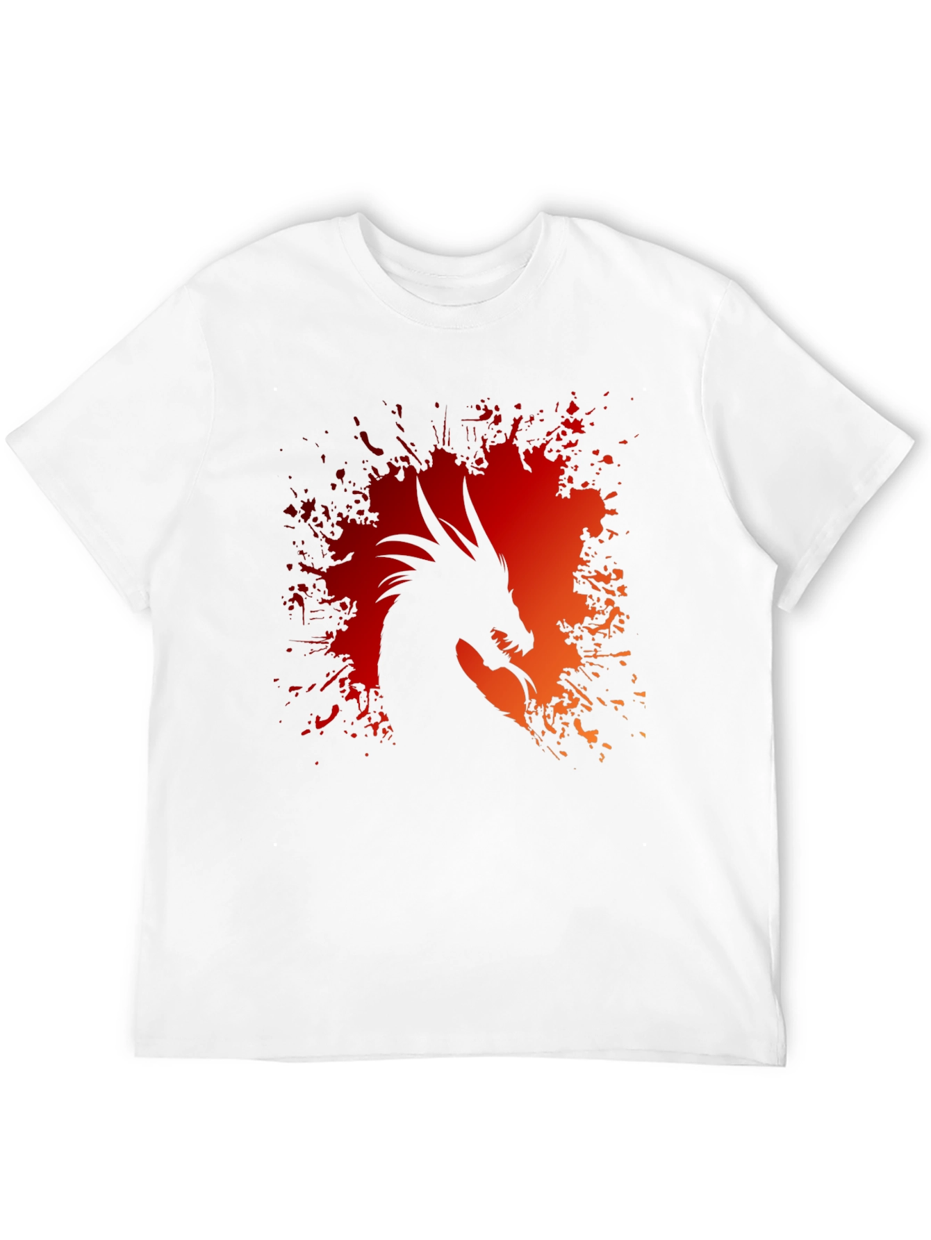 Dragon Silhouette Graphic Tee - Black T-Shirt
