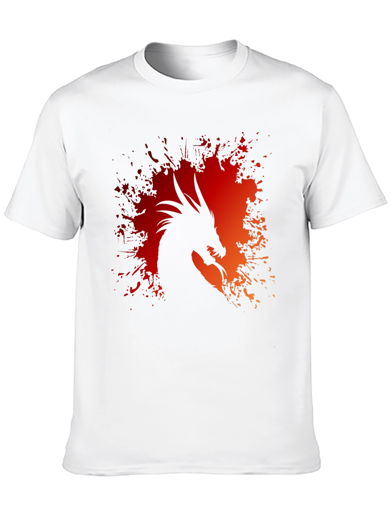 Dragon Silhouette Graphic Tee - Black T-Shirt