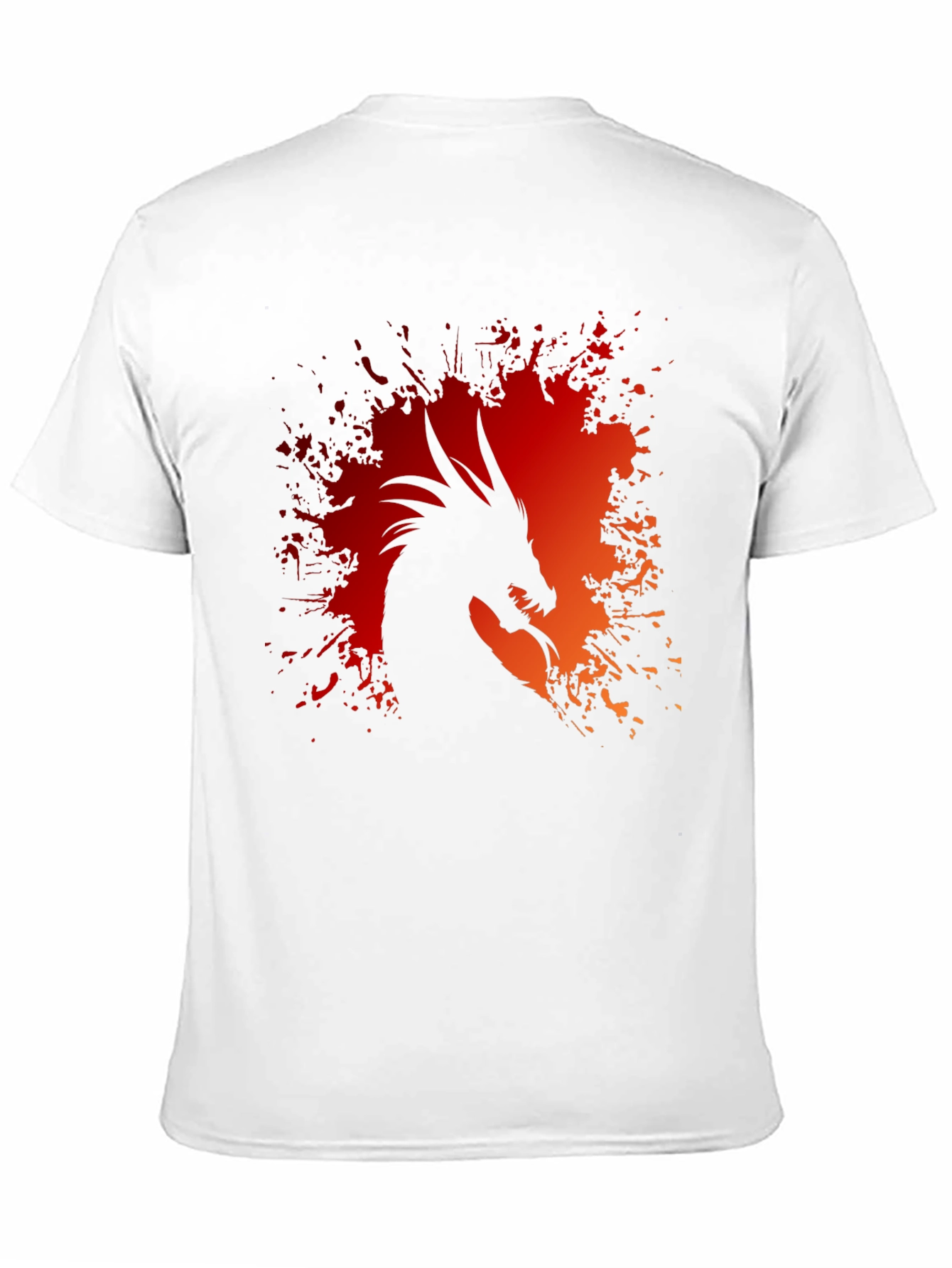 Dragon Silhouette Graphic Tee - Black T-Shirt