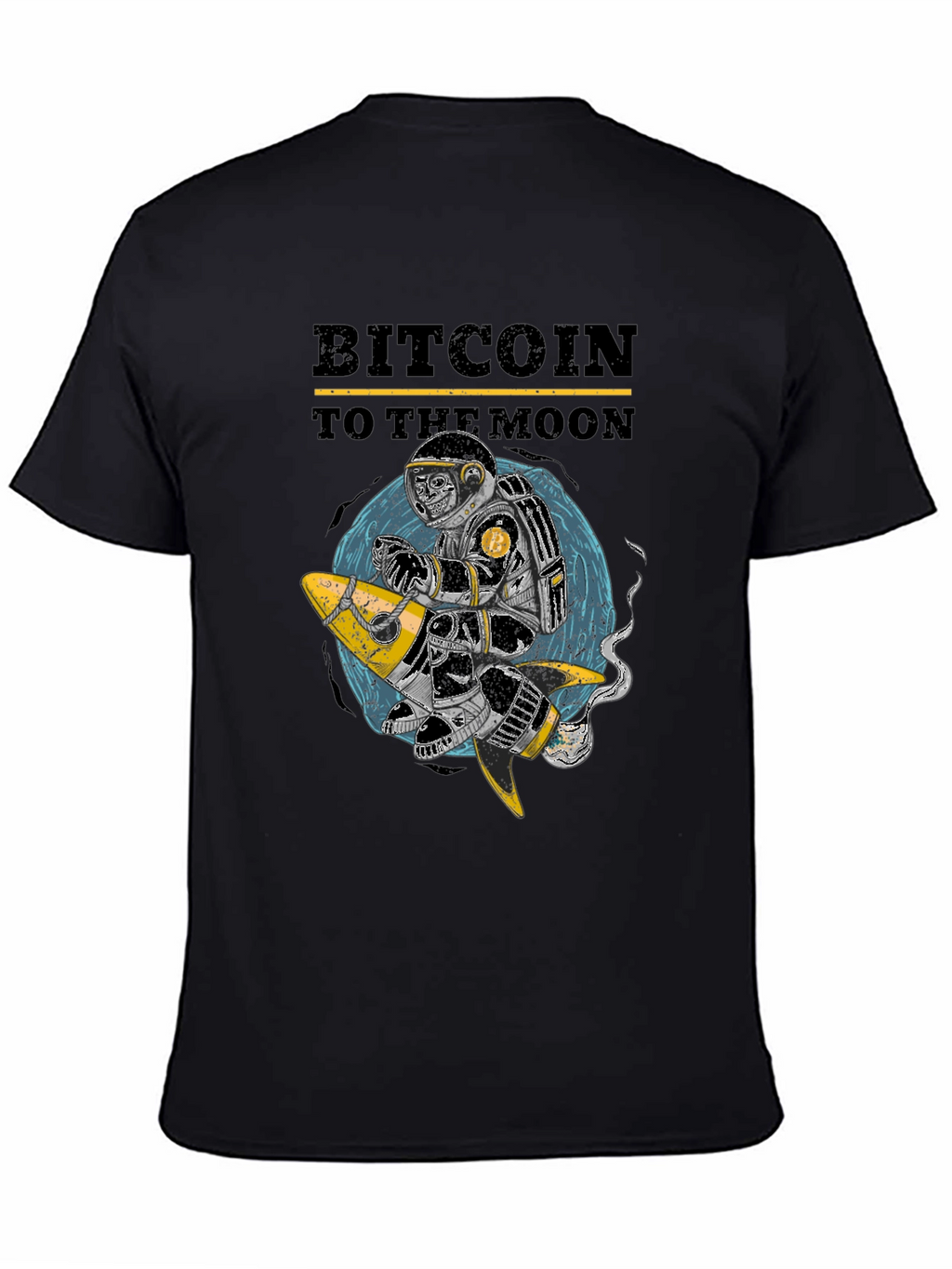 Bitcoin To The Moon Graphic T-Shirt