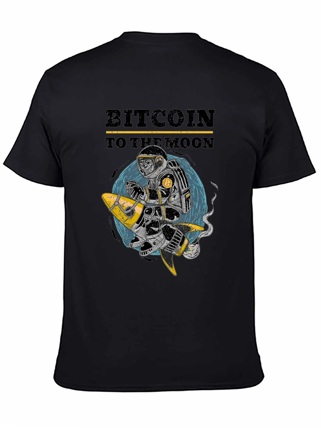 Bitcoin To The Moon Graphic T-Shirt