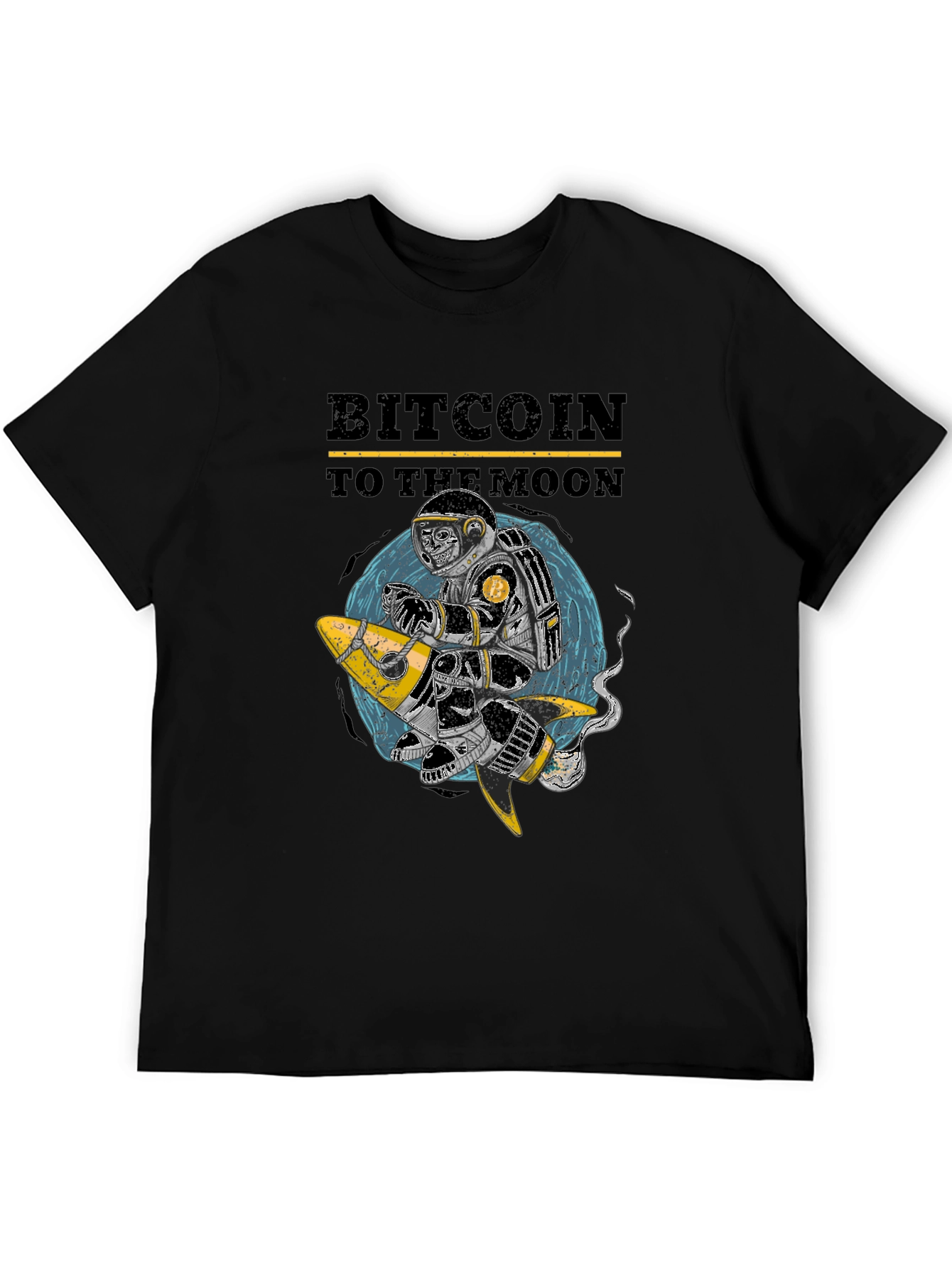 Bitcoin To The Moon Graphic T-Shirt