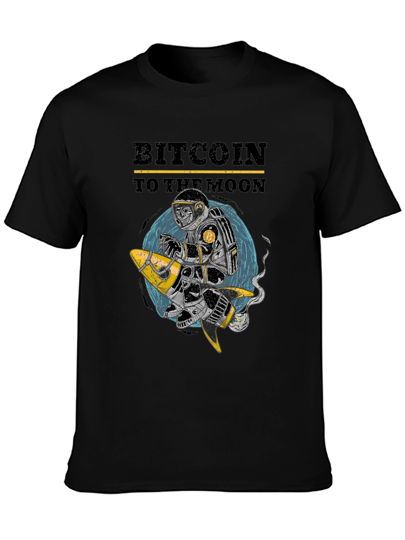 Bitcoin To The Moon Graphic T-Shirt