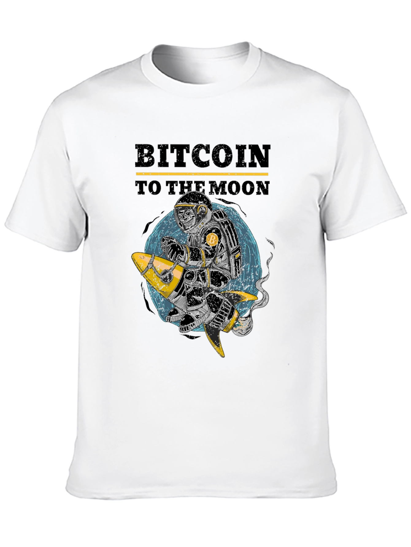 Bitcoin To The Moon Graphic T-Shirt