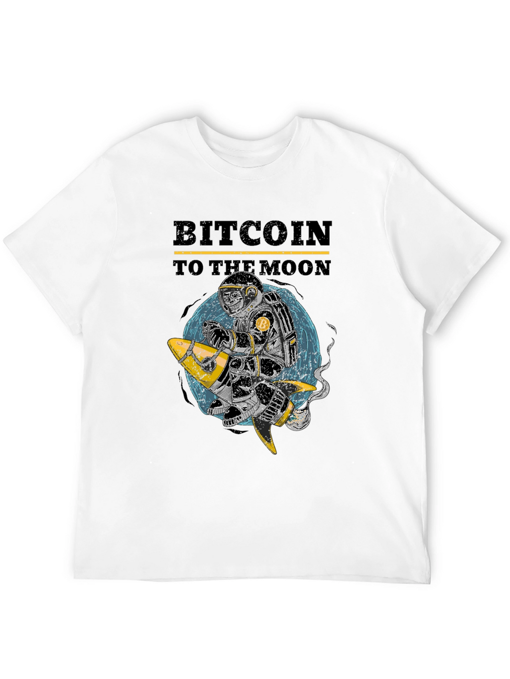 Bitcoin To The Moon Graphic T-Shirt