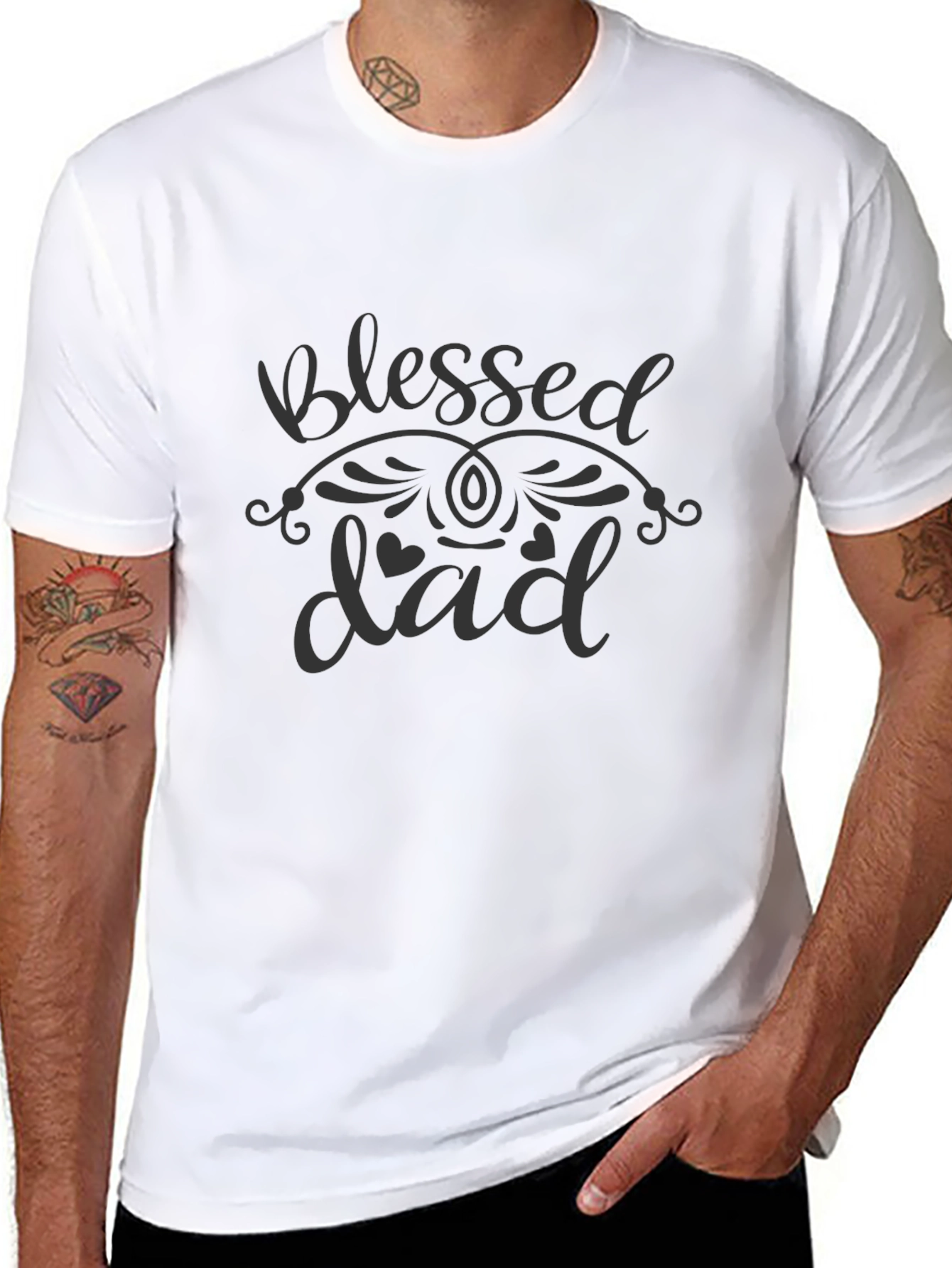 Blessed Dad Graphic T-Shirt - Soft Cotton Tee