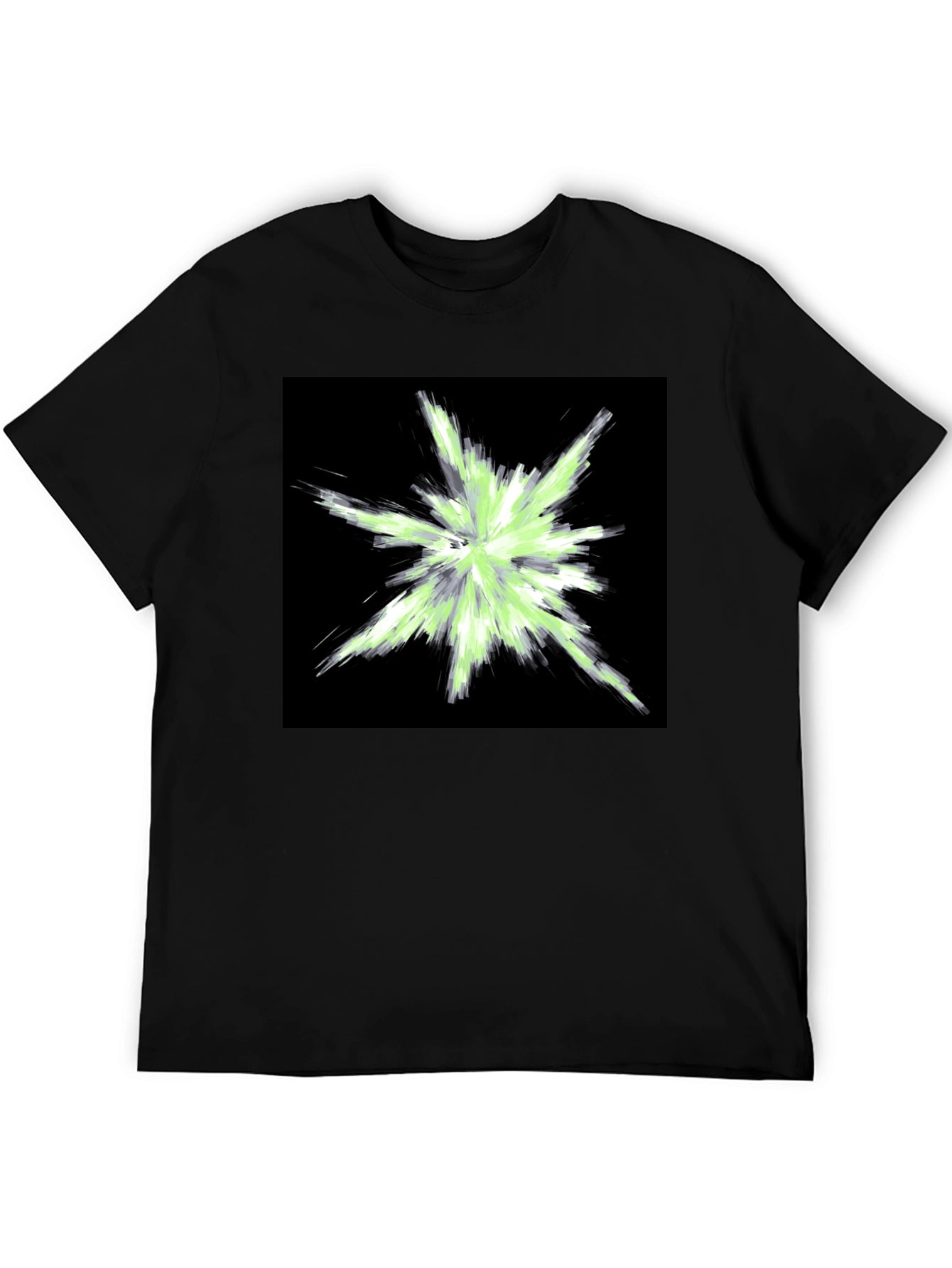 Abstract Graphic Black T-Shirt