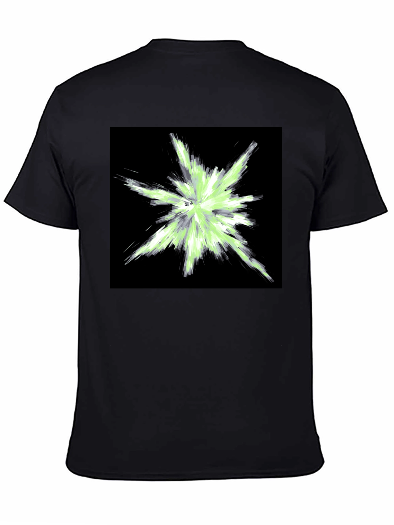 Abstract Graphic Black T-Shirt