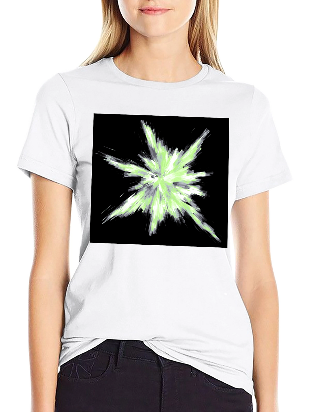 Abstract Graphic Black T-Shirt