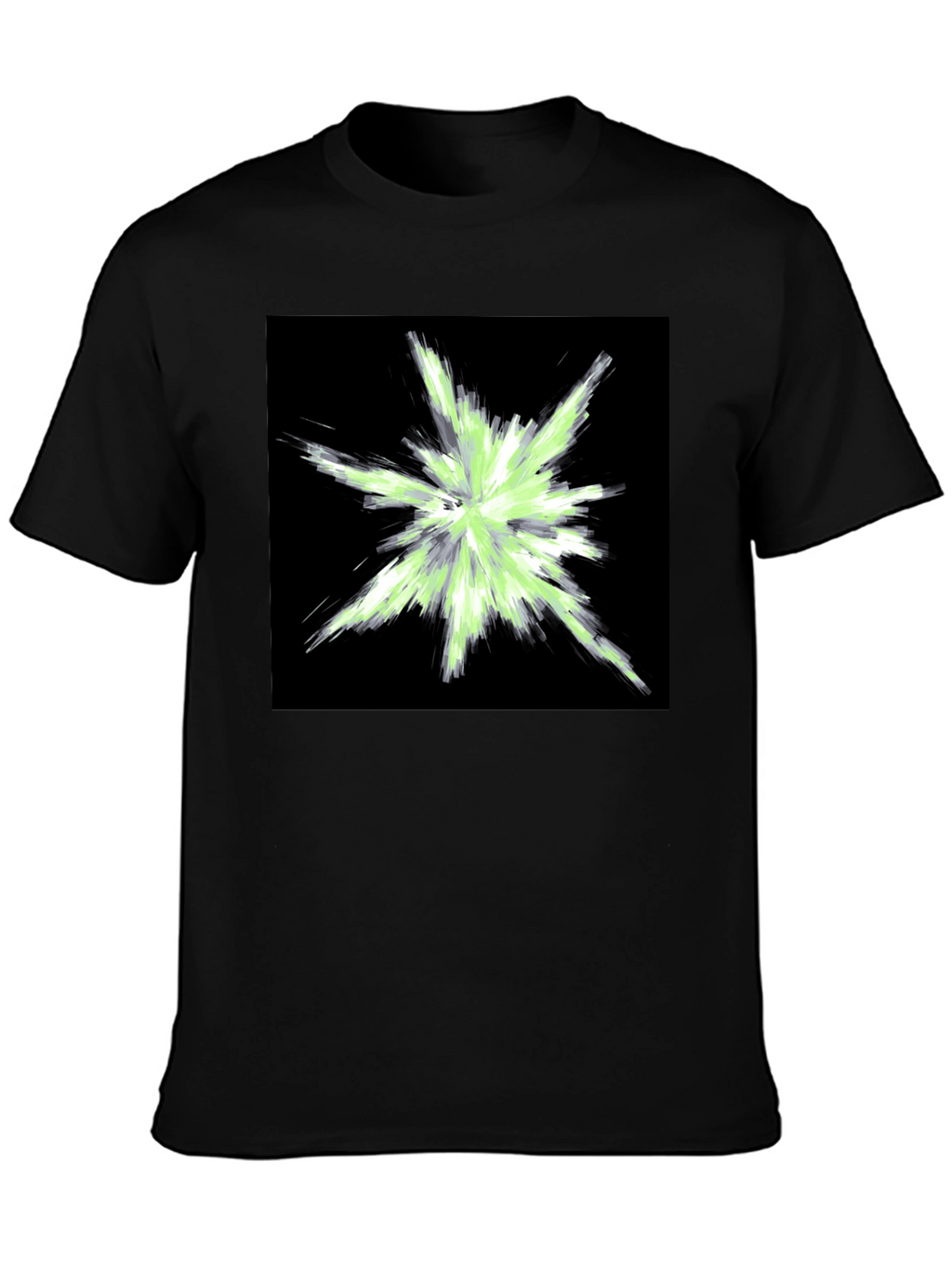 Abstract Graphic Black T-Shirt