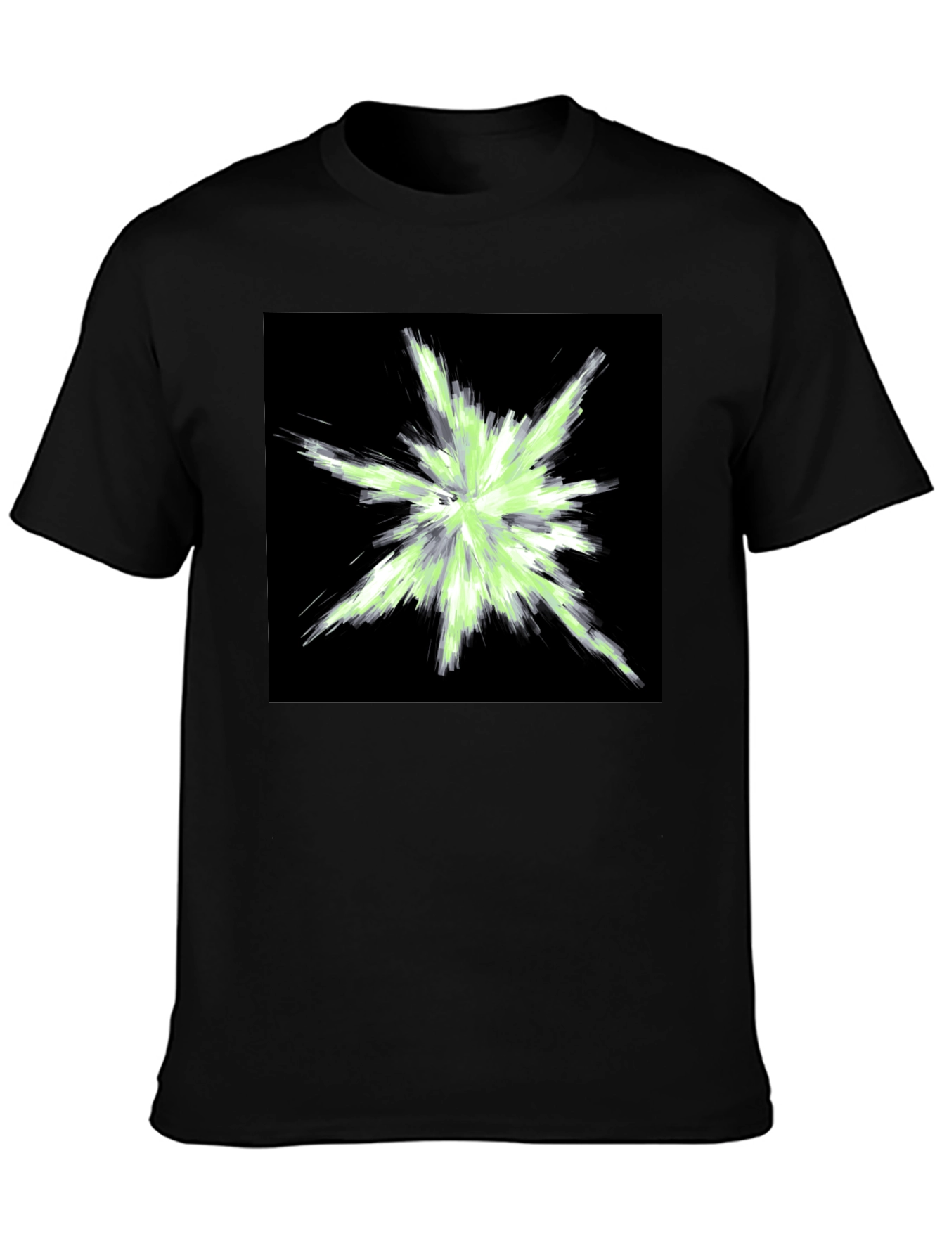 Abstract Graphic Black T-Shirt