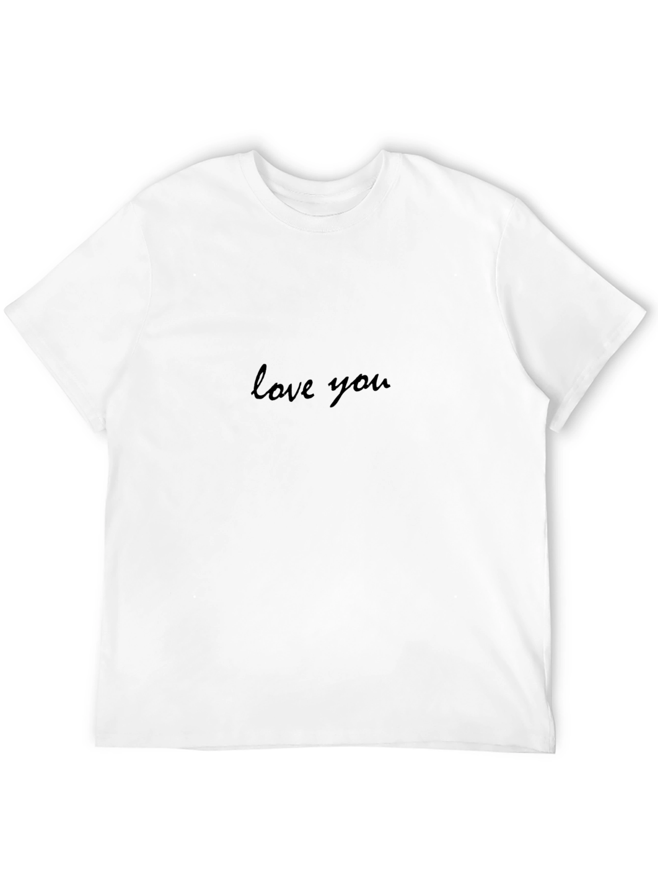 Love You Black Graphic Tee - Stylish & Comfortable
