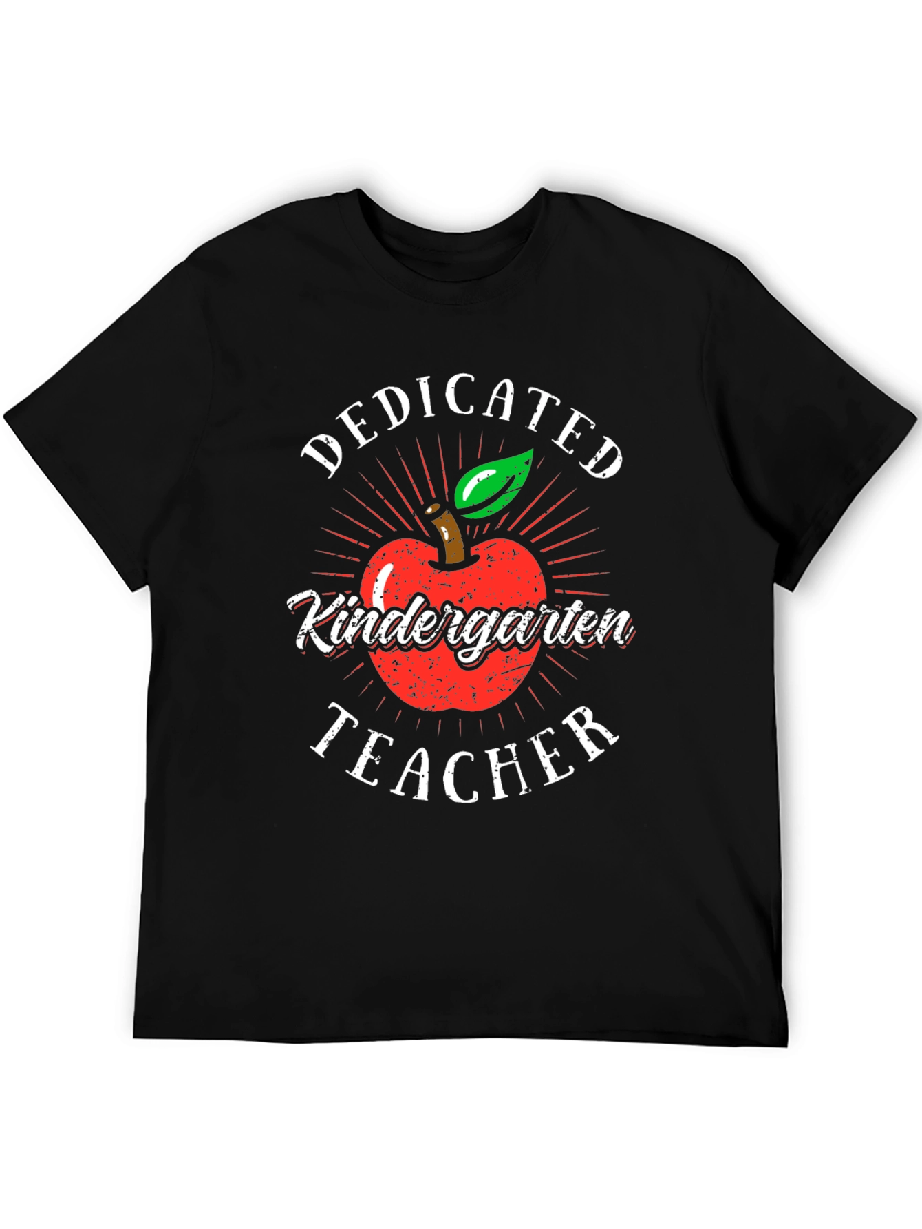 Dedicated Kindergarten Teacher T-Shirt - Apple Design