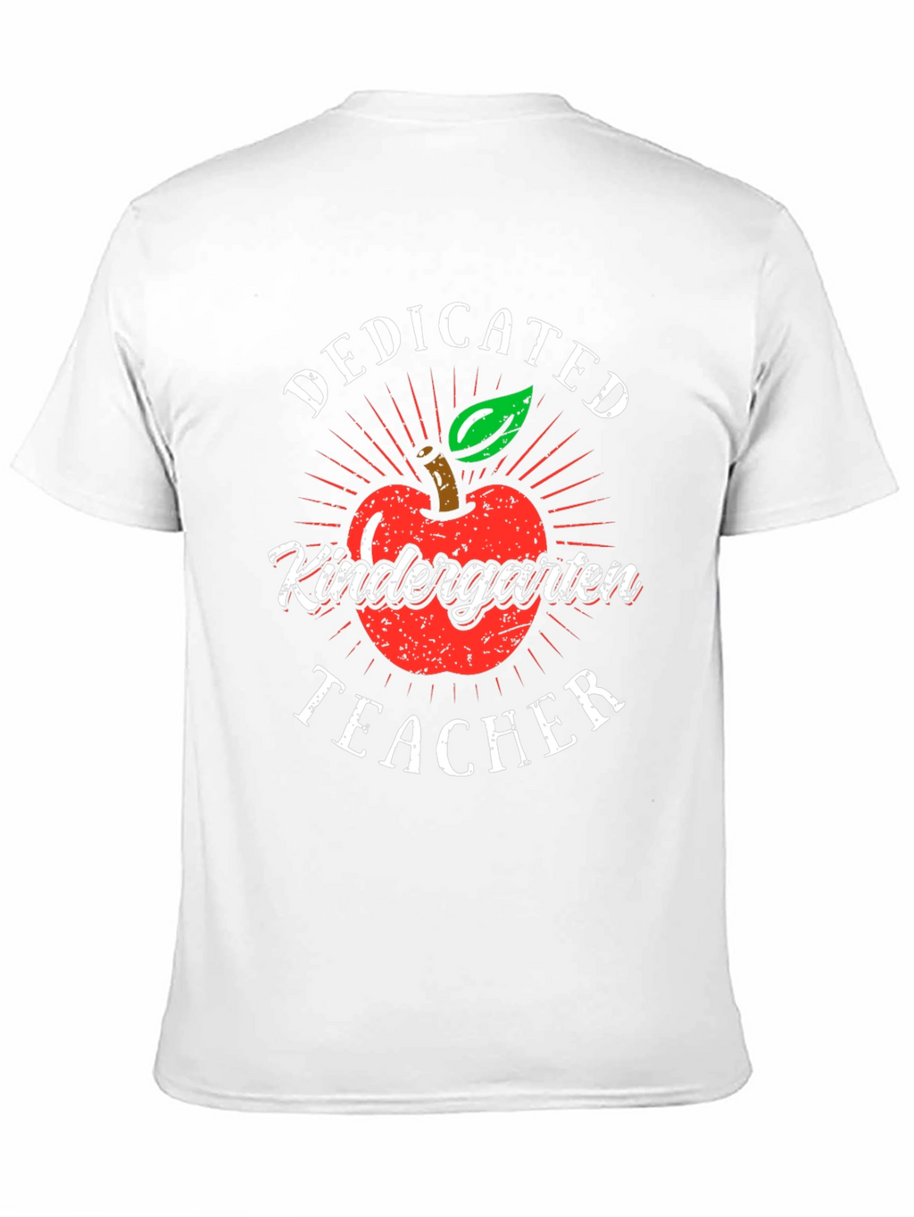 Dedicated Kindergarten Teacher T-Shirt - Apple Design