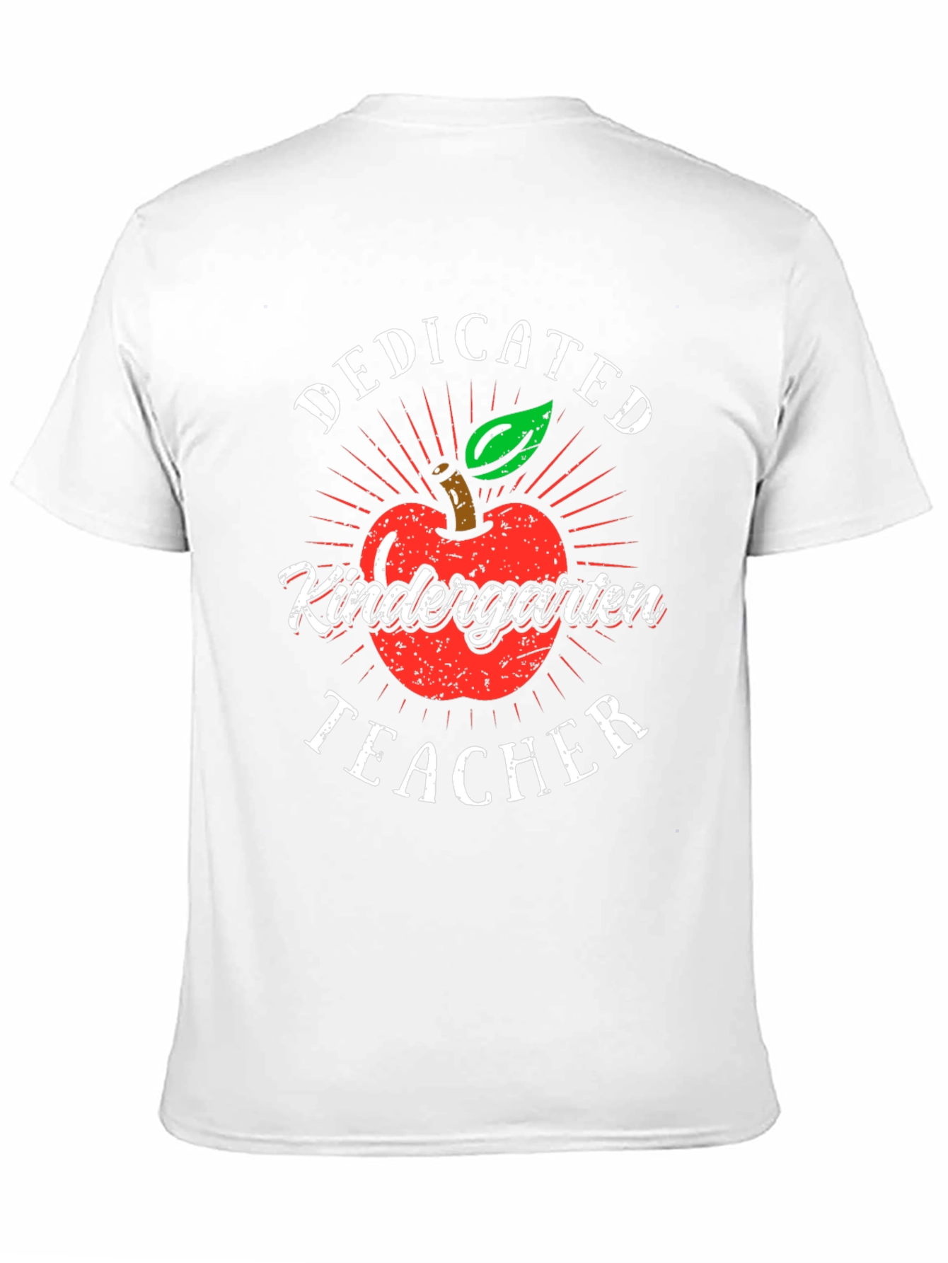 Dedicated Kindergarten Teacher T-Shirt - Apple Design