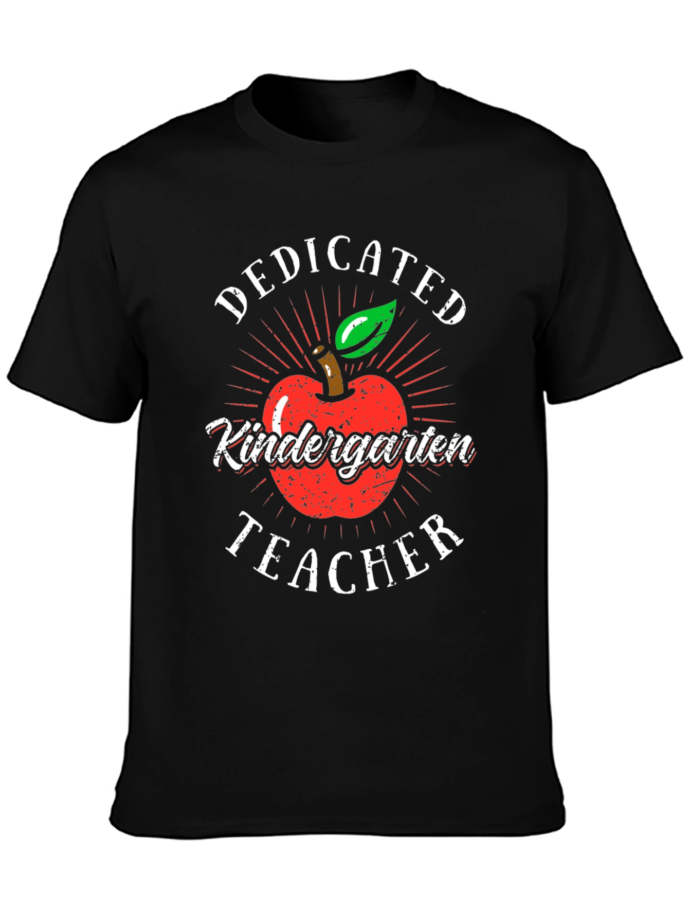 Dedicated Kindergarten Teacher T-Shirt - Apple Design