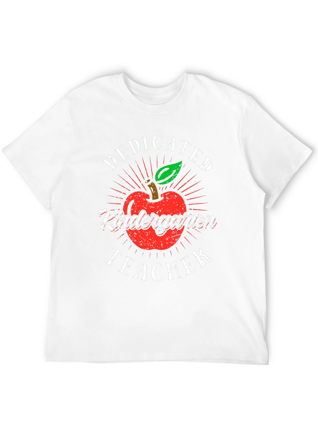Dedicated Kindergarten Teacher T-Shirt - Apple Design