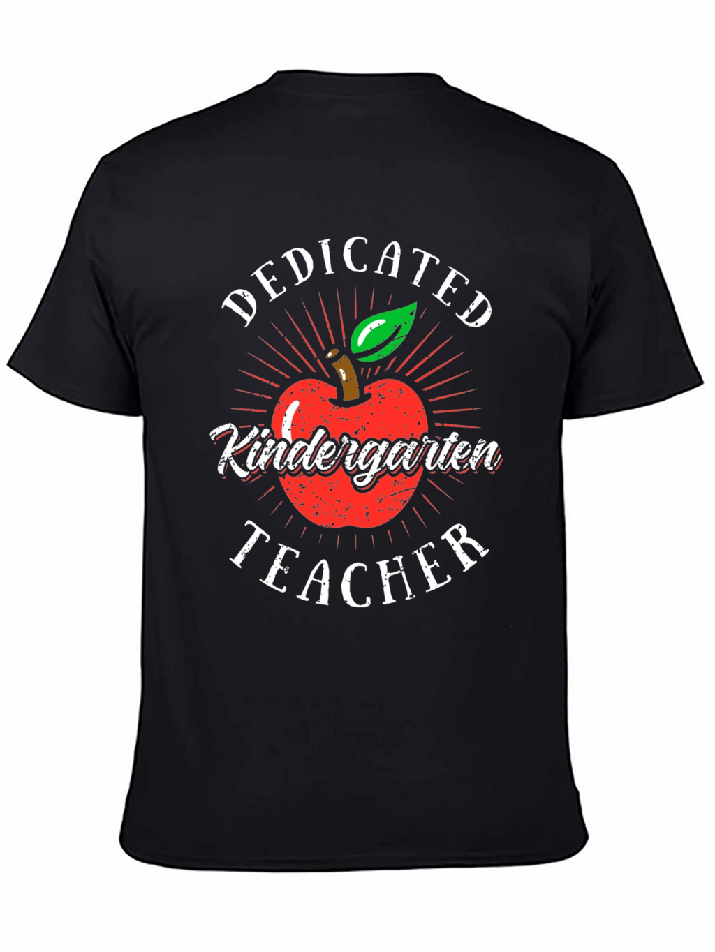 Dedicated Kindergarten Teacher T-Shirt - Apple Design