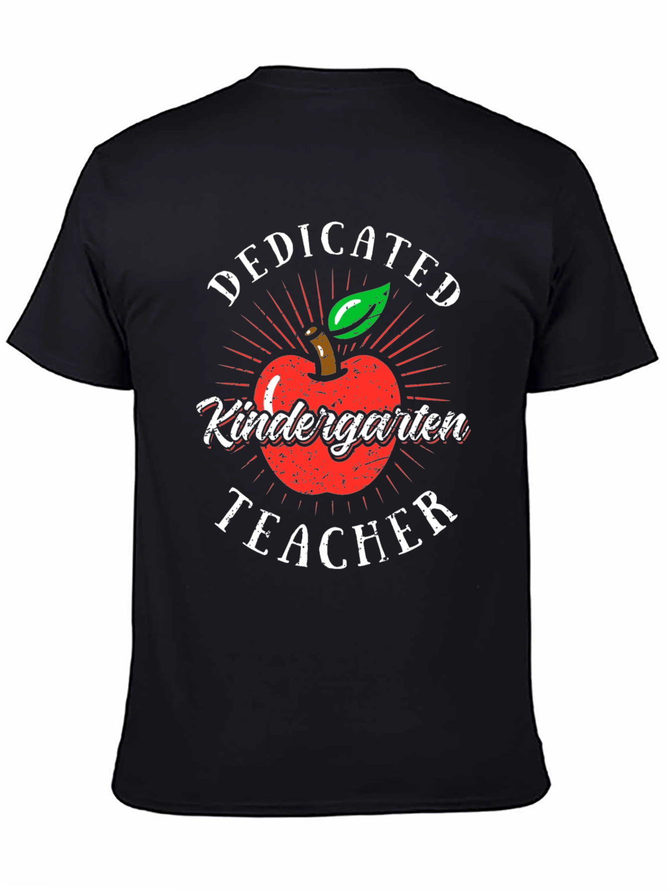 Dedicated Kindergarten Teacher T-Shirt - Apple Design