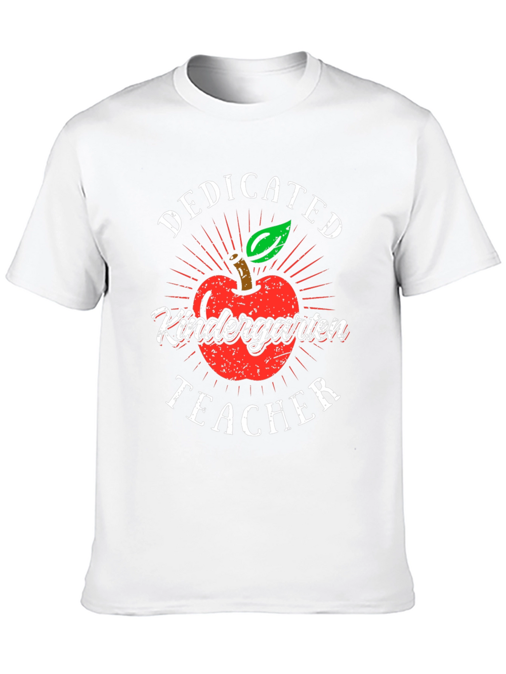 Dedicated Kindergarten Teacher T-Shirt - Apple Design