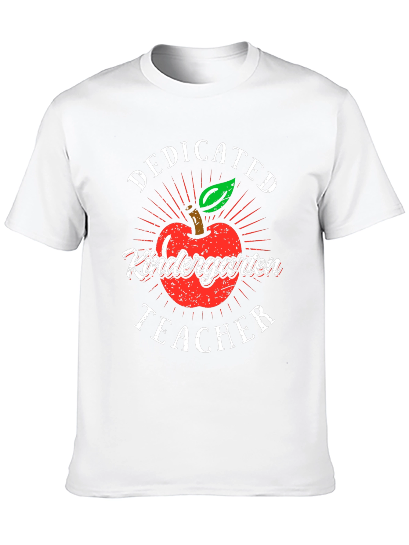Dedicated Kindergarten Teacher T-Shirt - Apple Design