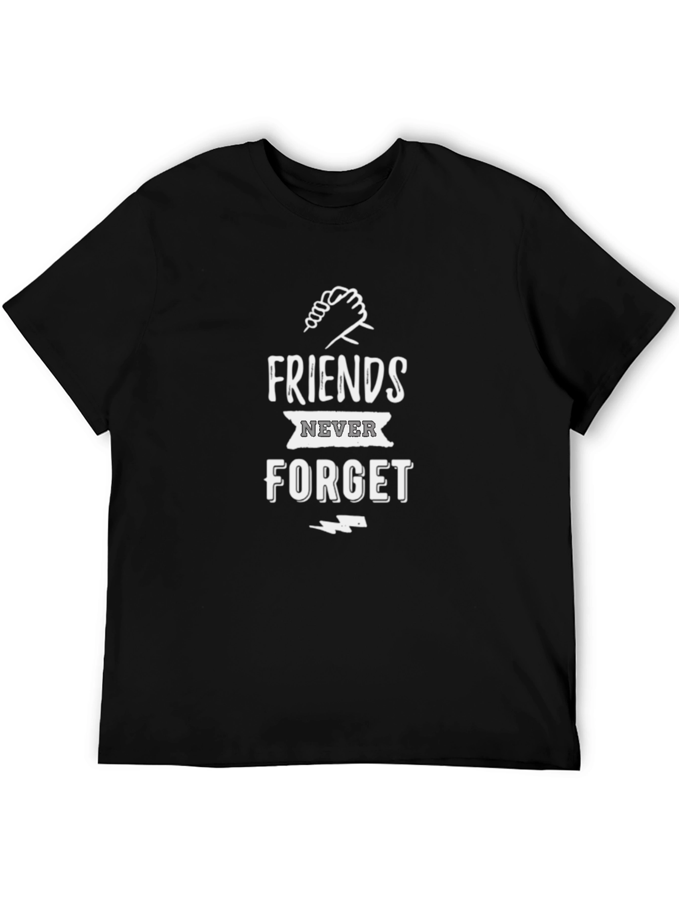 Friends Never Forget Graphic T-Shirt - Black