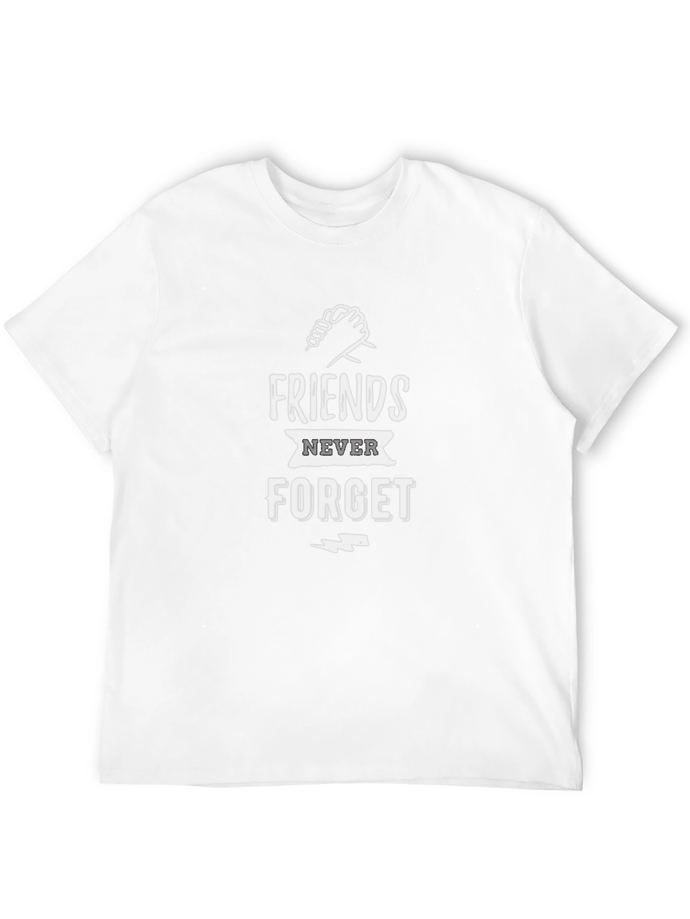 Friends Never Forget Graphic T-Shirt - Black