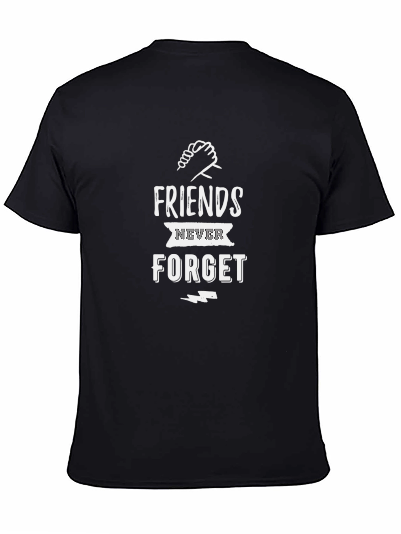 Friends Never Forget Graphic T-Shirt - Black