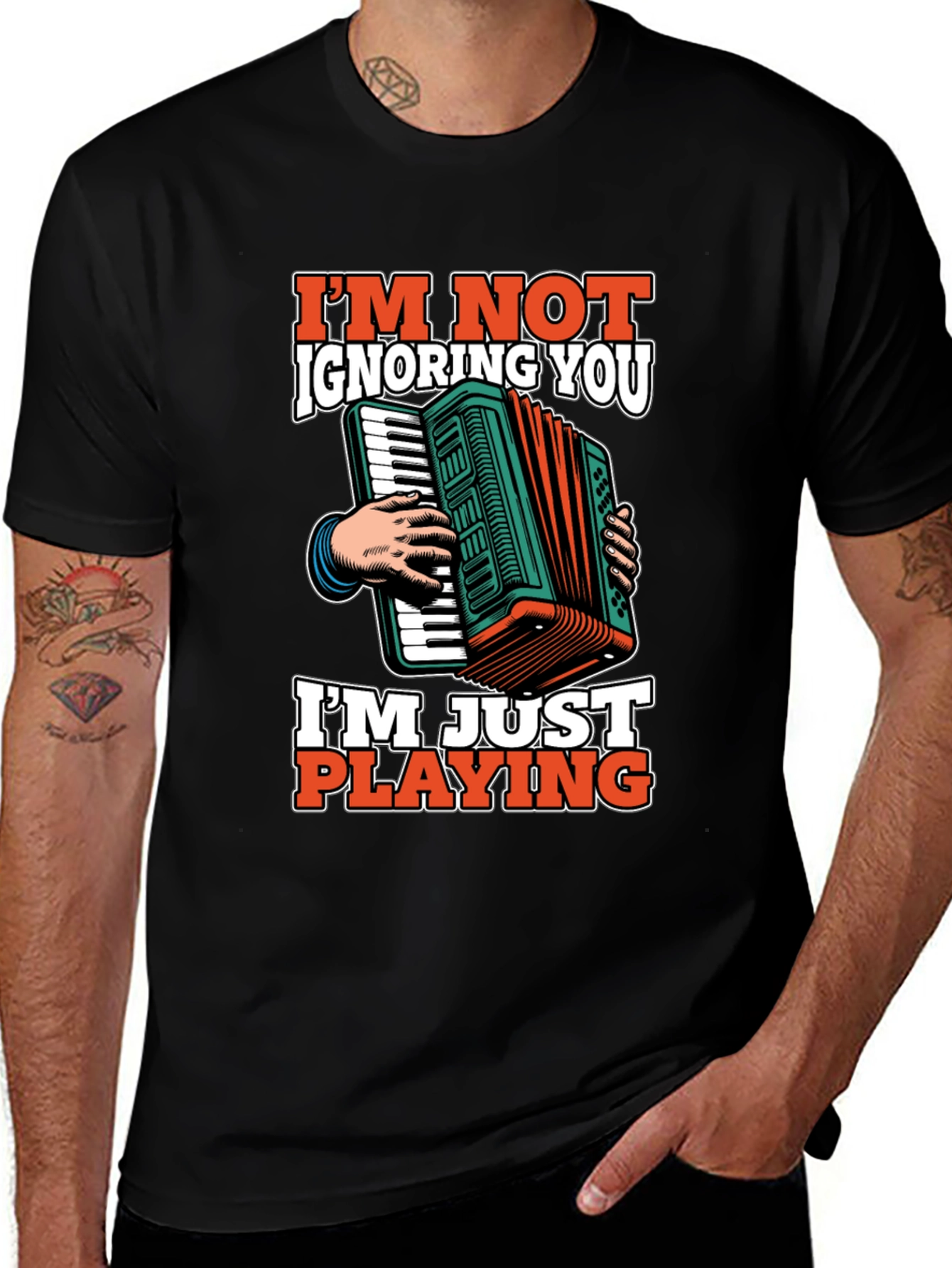 Accordion Player T-Shirt - Im Not Ignoring You Tee