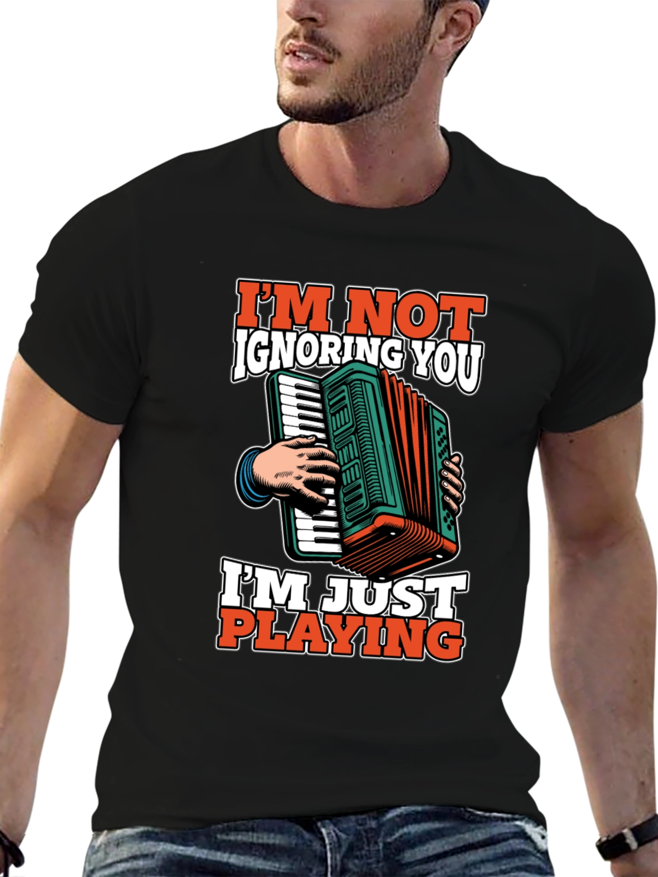 Accordion Player T-Shirt - Im Not Ignoring You Tee